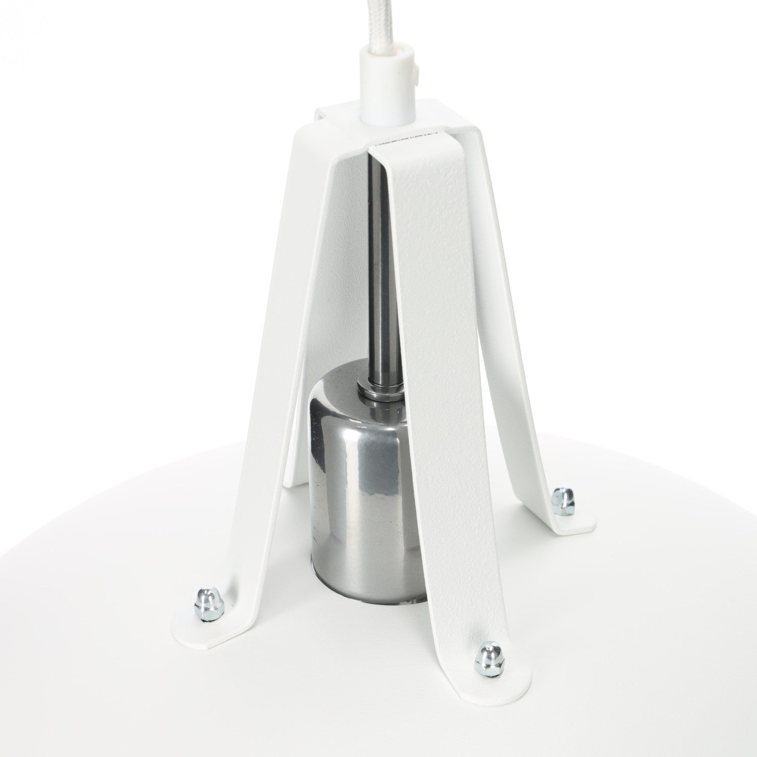 Lampa wisząca biała LUKA 1 industrialna