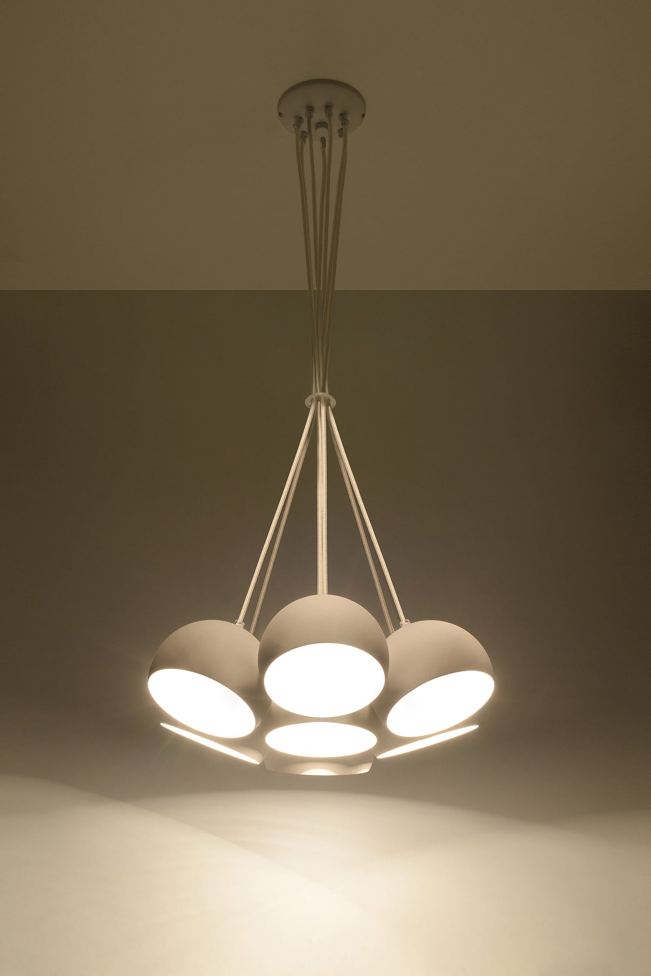 Żyrandol BOLA 7 Biały E27 nowoczesny design