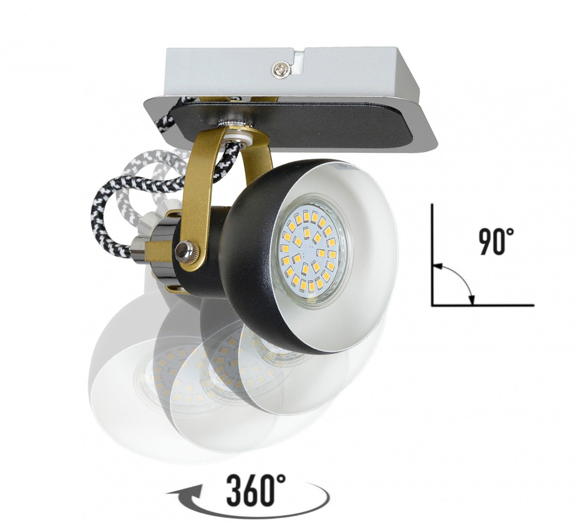 Lampa sufitowa spot 1xGU10 PIXI 1400