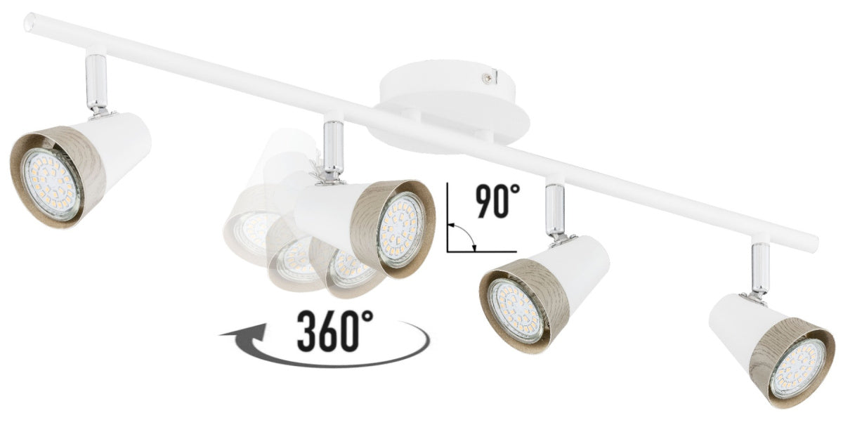 Lampa sufitowa spot 4xGU10 ROX 1304