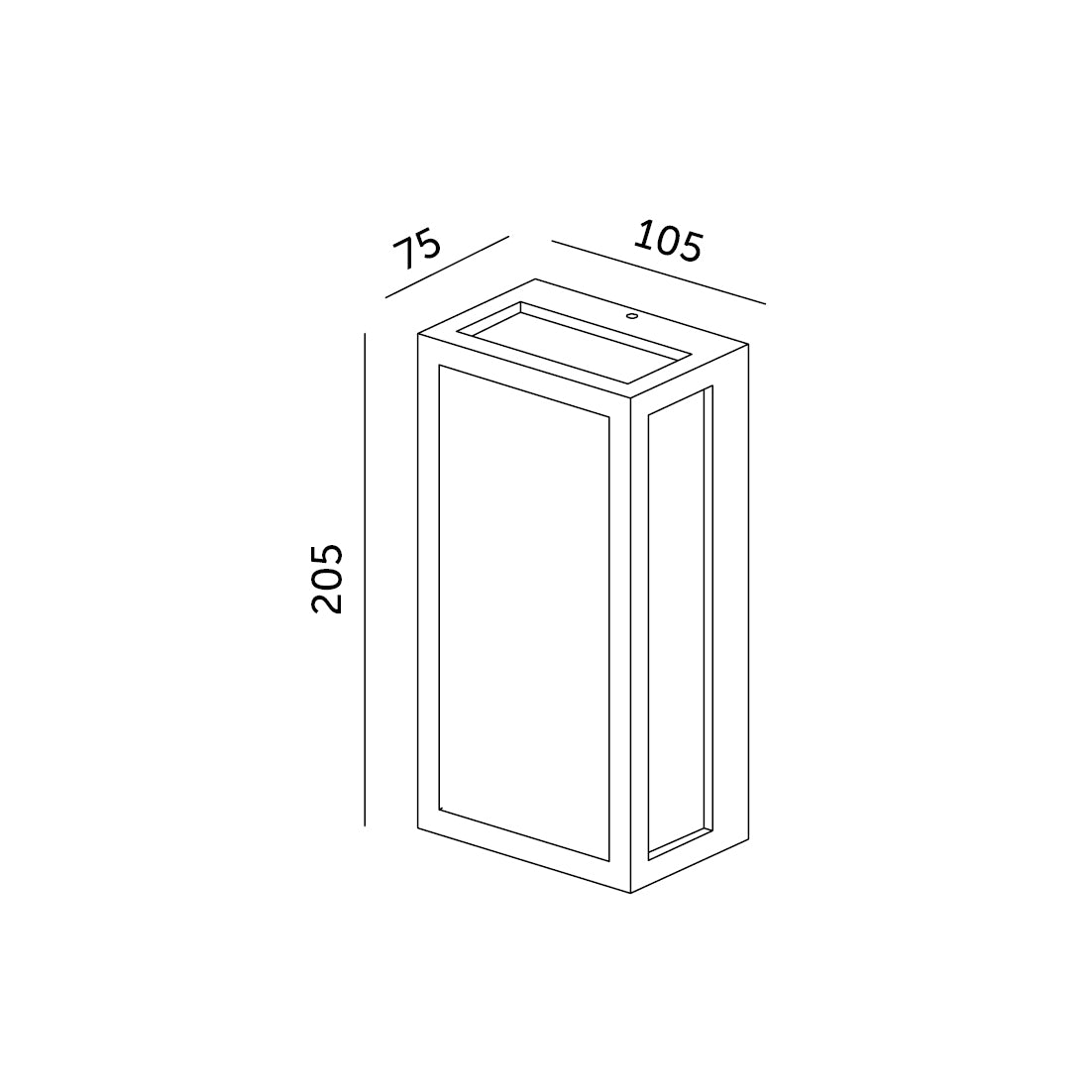 Lampa ogrodowa LED ENTERA 10W KINKIET ścienny barwa neutralna 4000K CZARNY