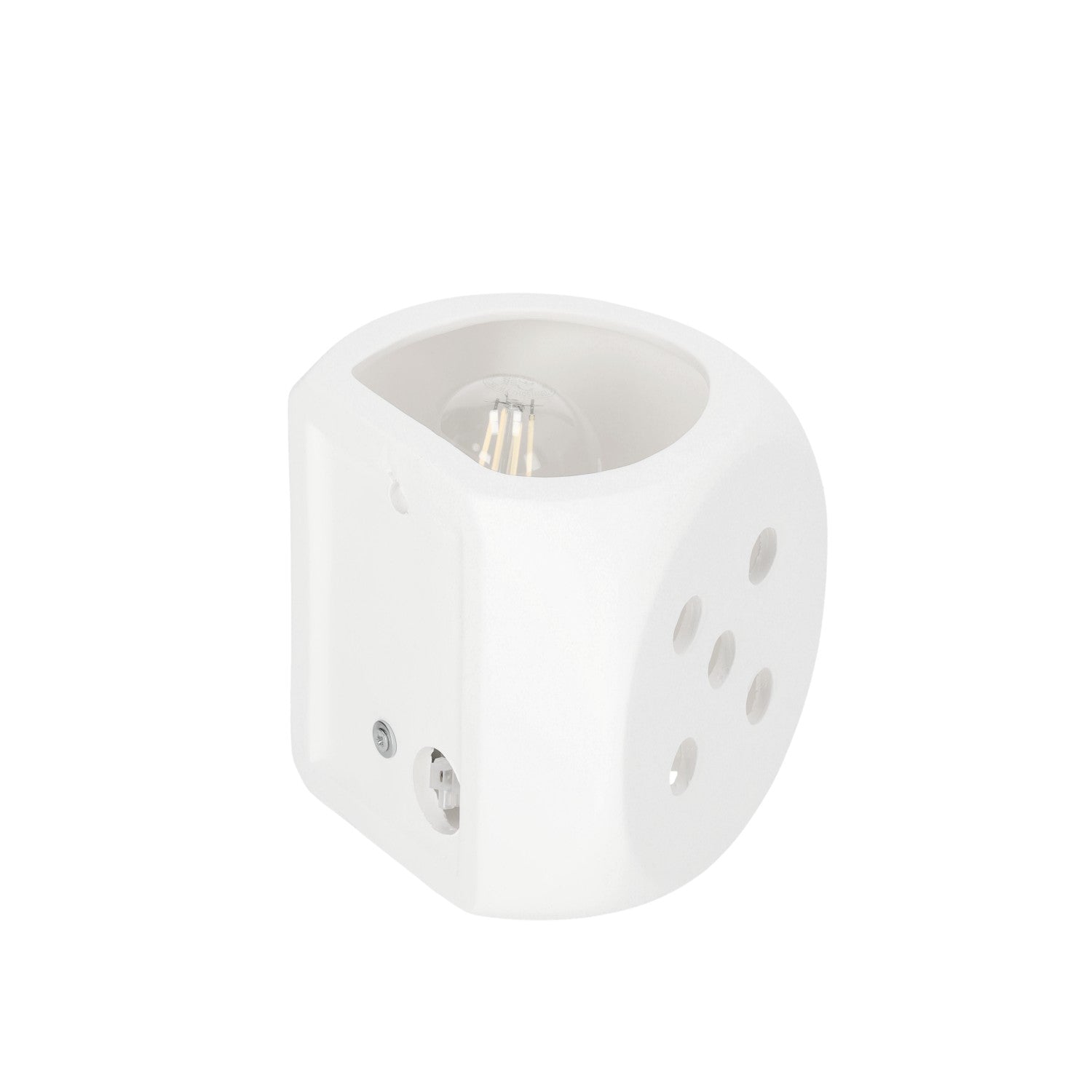 Kinkiet KOSTKA DO GRY biały 1x60W E27 do pokoju dziecięcego