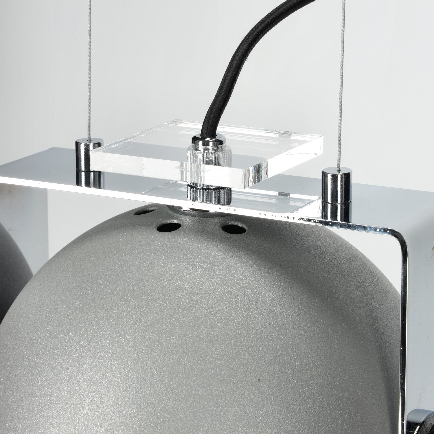 Lampa wisząca srebrna ZWIS 1 PŁ trzonek E27 1 punkt światła