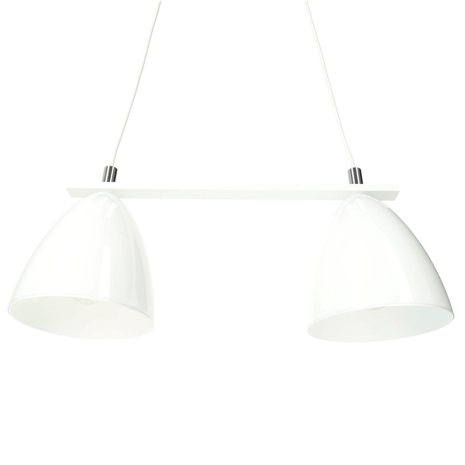 Lampa wisząca biała ZWIS 2 PŁ trzonek E27 2 punkty światła