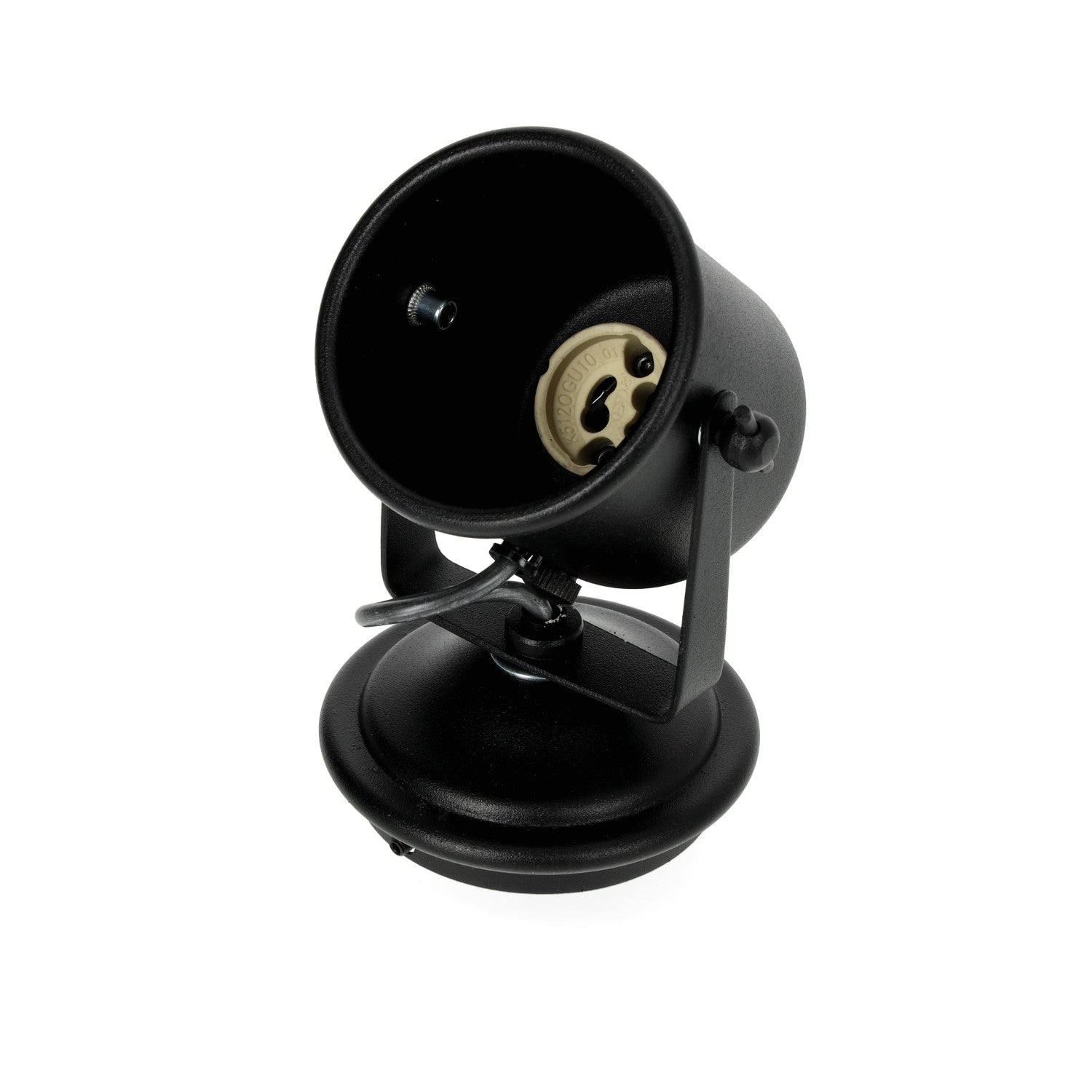 Plafon sufitowy czarny mat trzonek GU10 1 punkt światła