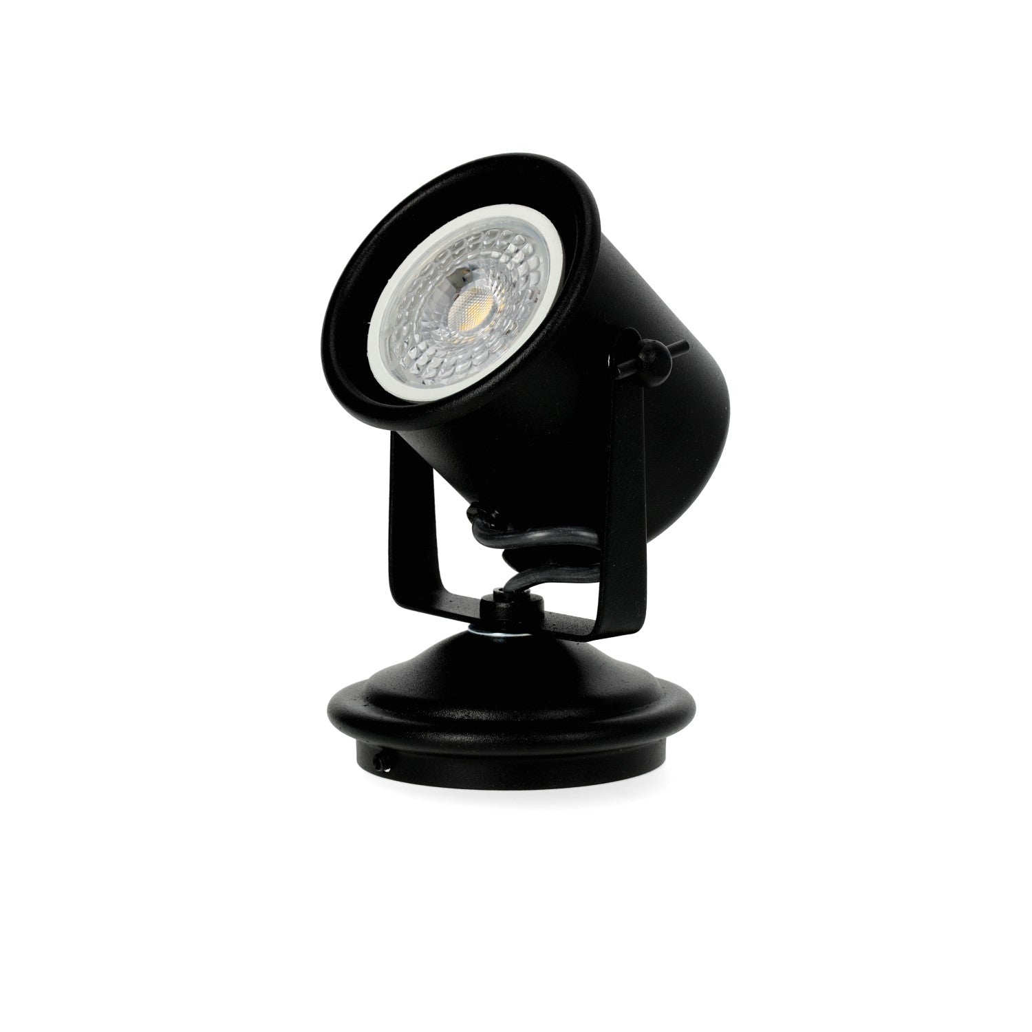 Plafon sufitowy czarny mat trzonek GU10 1 punkt światła