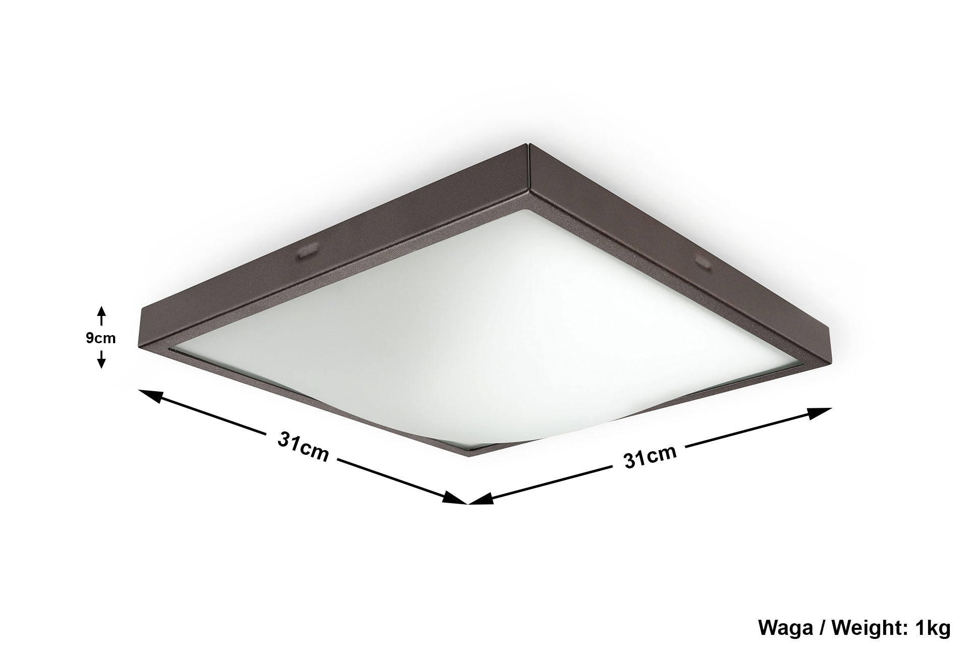 Funkcjonalny Plafon STUDIO 30 Wenge wymiary