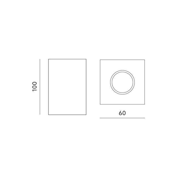 Oprawa do nabudowania MANGO SQUARE BIAŁA