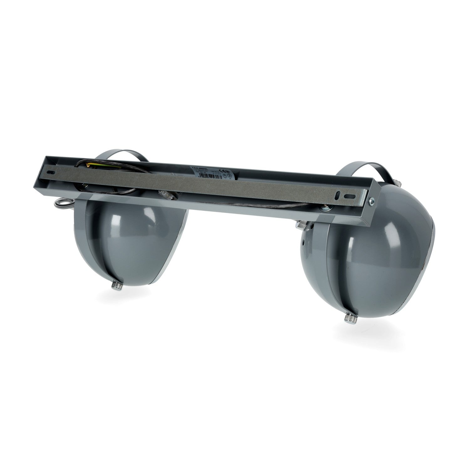 Kinkiet sufitowy plafon kolor szary trzonek G9 2 punkty światła