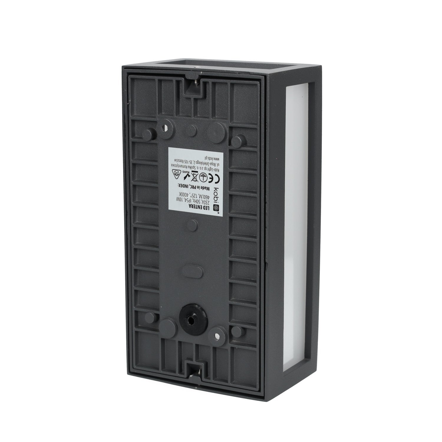 Lampa ogrodowa LED ENTERA 10W KINKIET ścienny barwa neutralna 4000K CZARNY