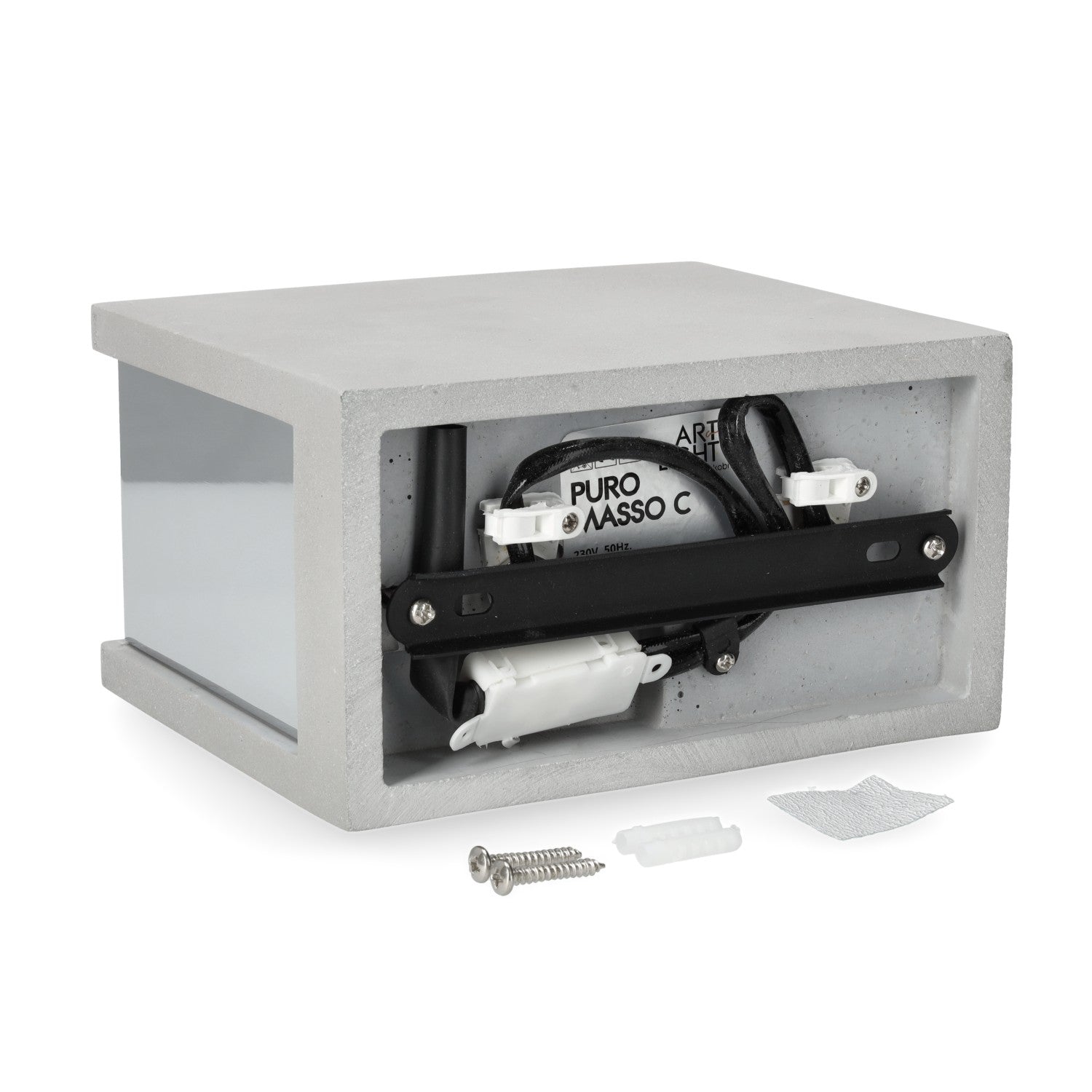 Oprawa nasufitowa PURO MASSO C w kolorze szarym