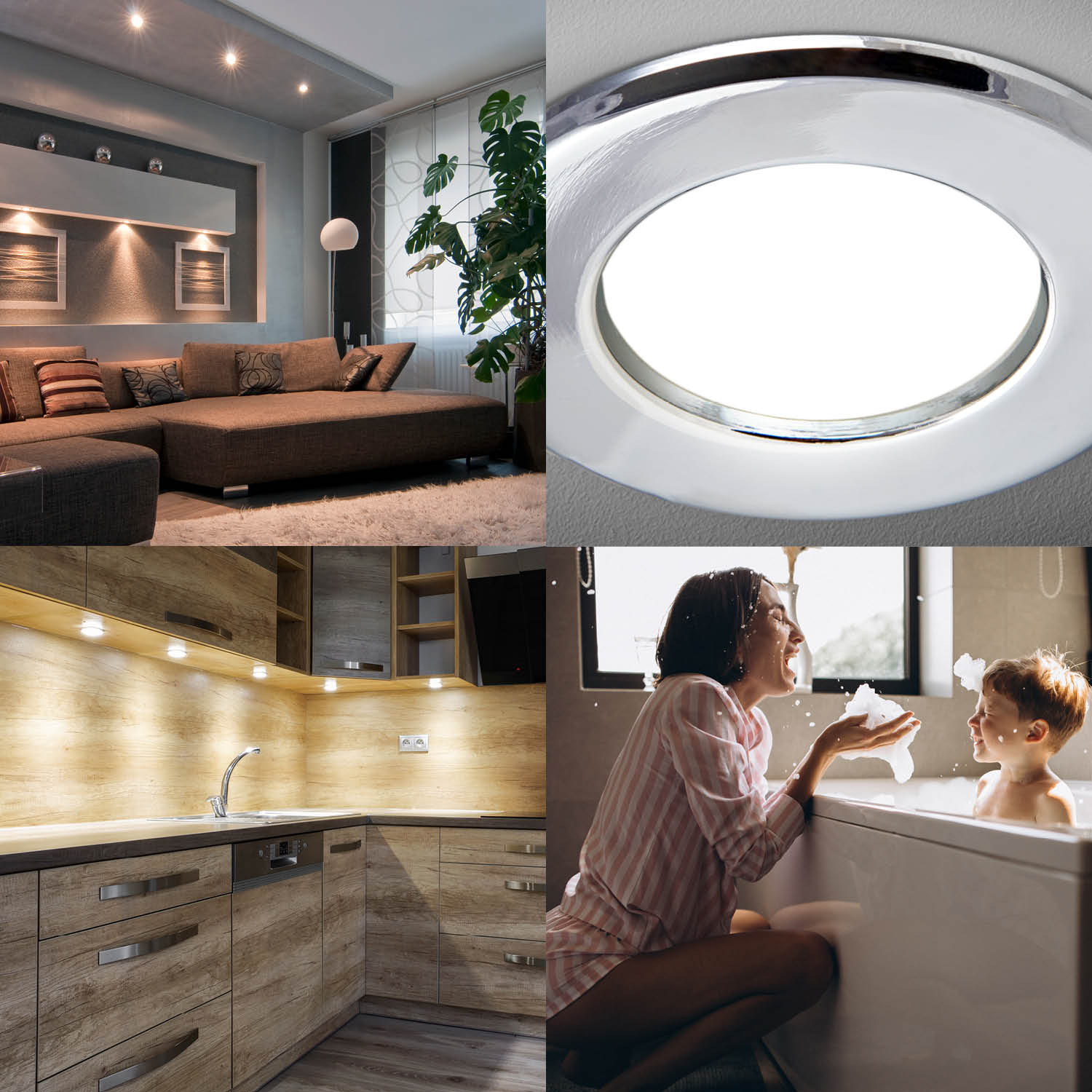 Oprawa hermetyczna OH34 do podbitki oczko halogen CHROM wpuszczana