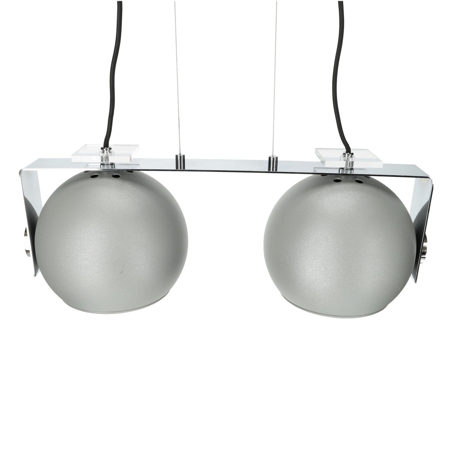 Lampa wisząca srebrna ZWIS 2 PŁ trzonek E27 2 punkty światła