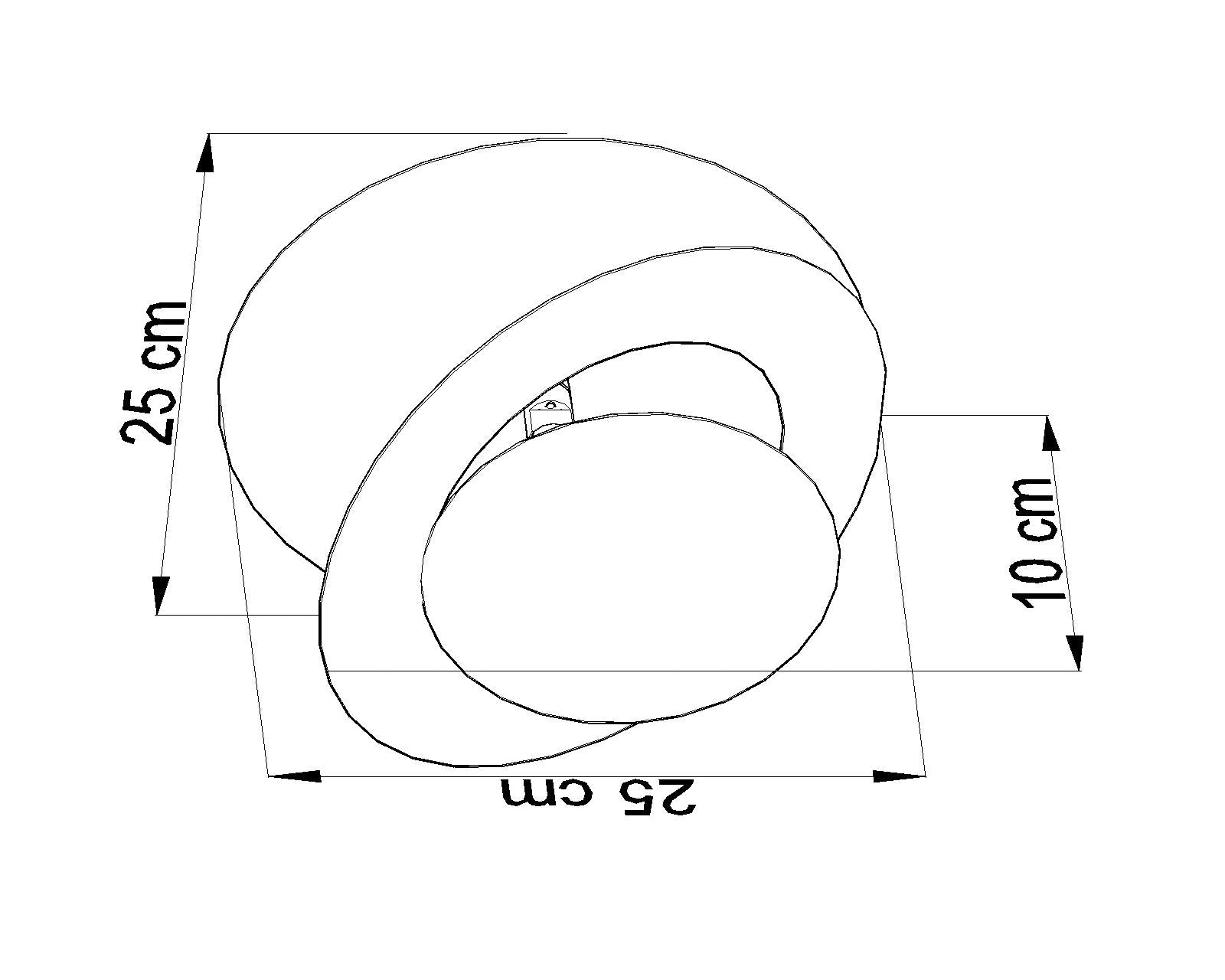 Kinkiet NAZARIA KOŁO Biały G9 minimalistyczny design wymiary