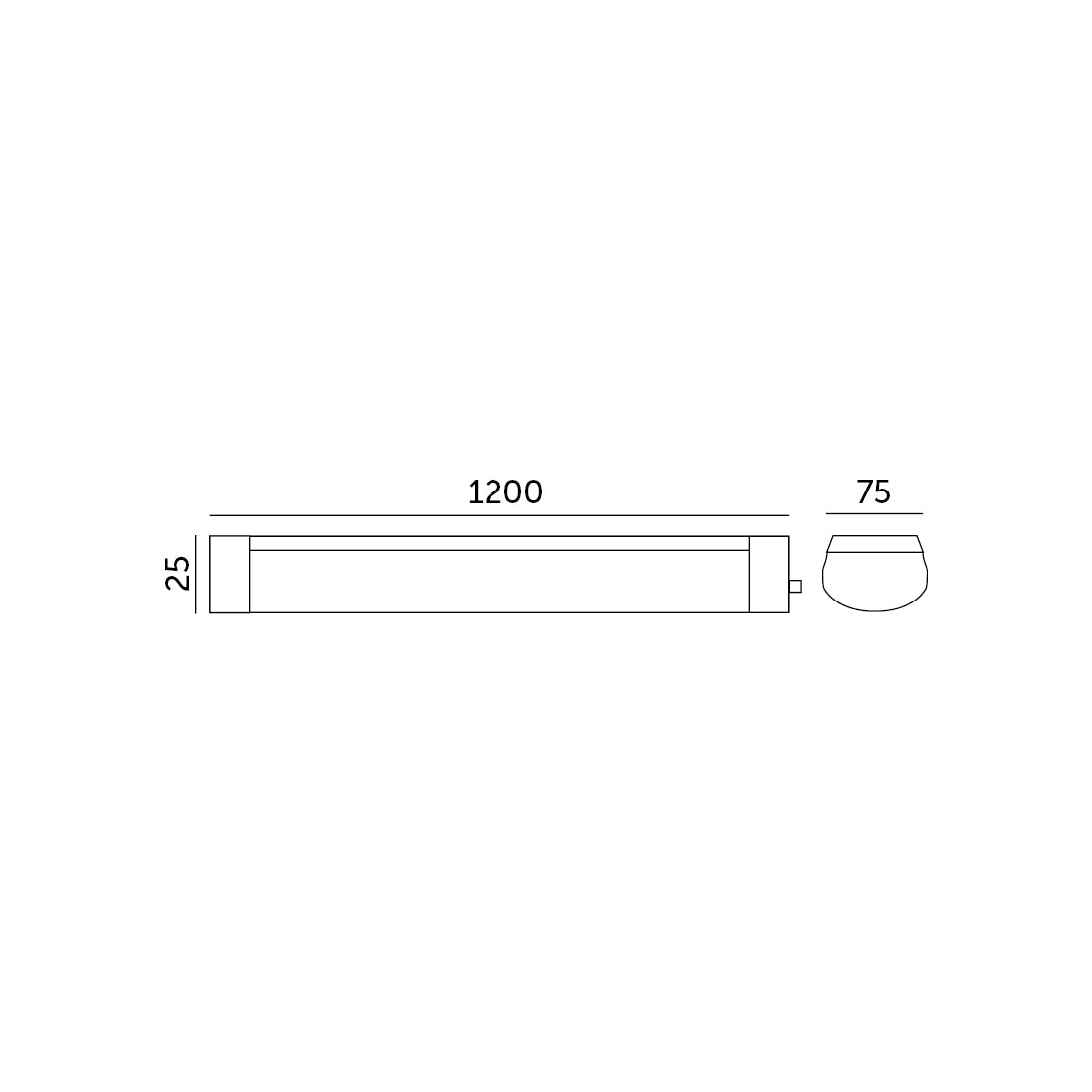 Oprawa LED DELGADO 36W 120cm barwa CIEPŁOBIAŁA