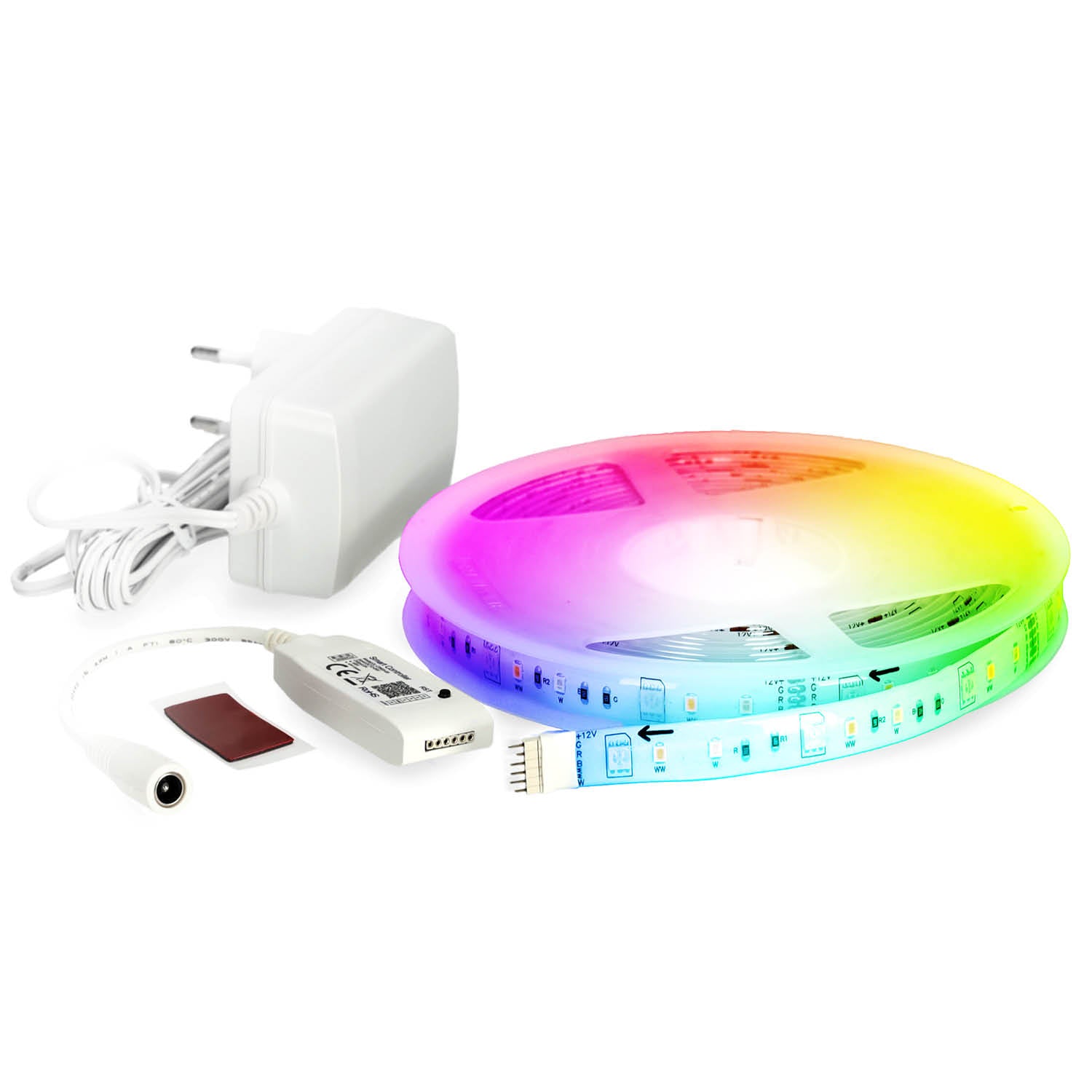 SMART TAŚMA LED zdalne sterowanie RGB CCT WiFi 5M 24W