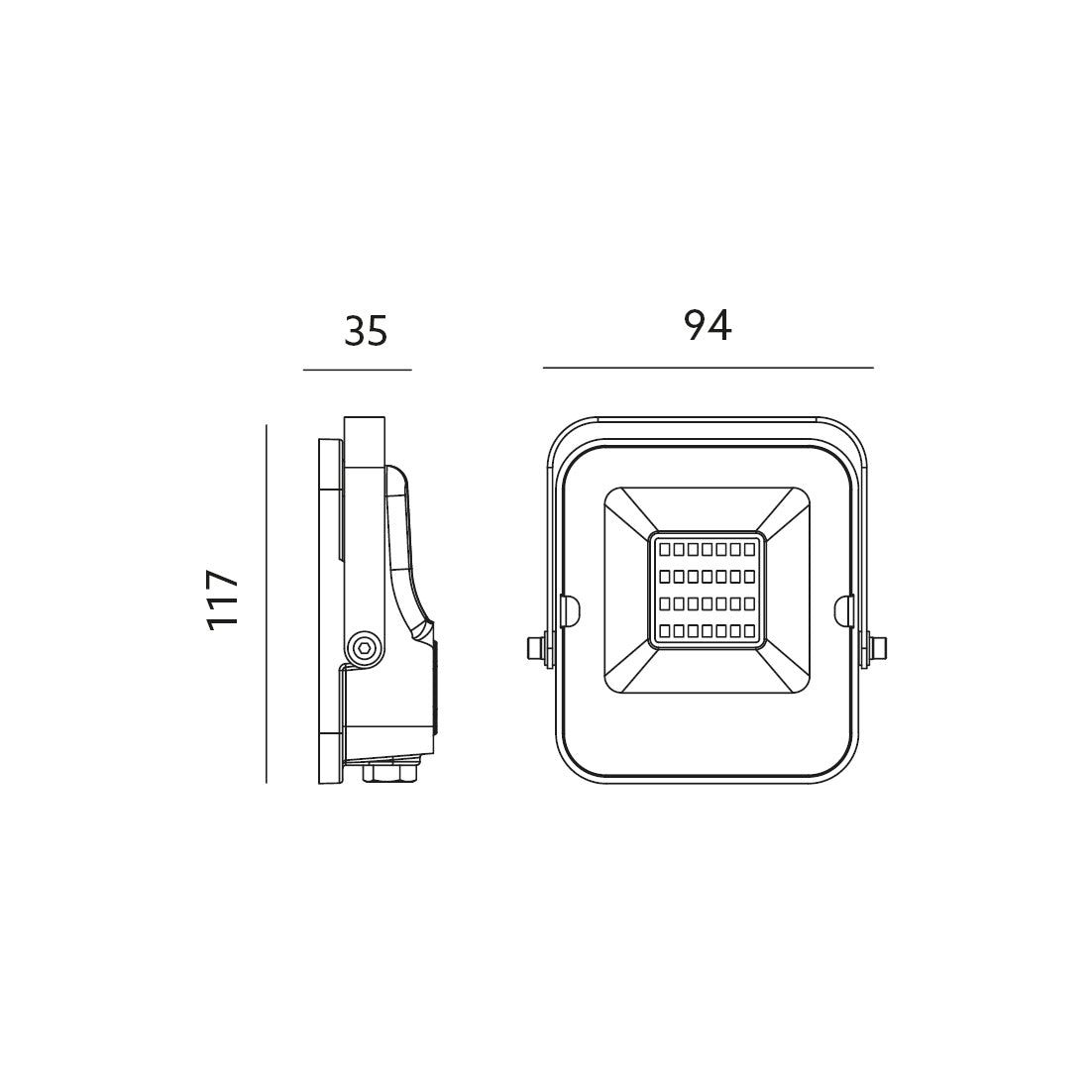 Naświetlacz LED 10W z czujnikiem ruchu barwa neutralna biała