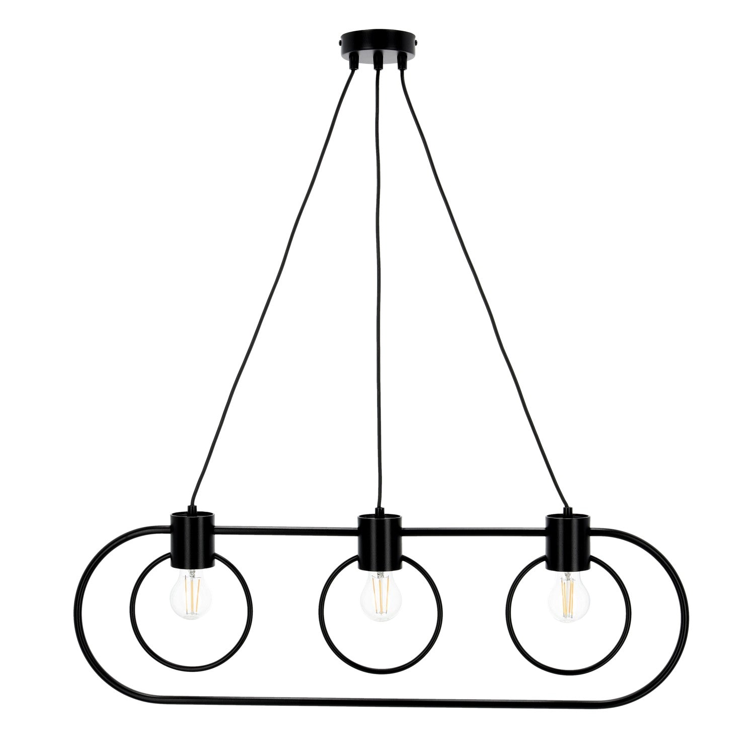 Lampa wisząca Sigma Lighting FREDO KOŁO 3 czarny