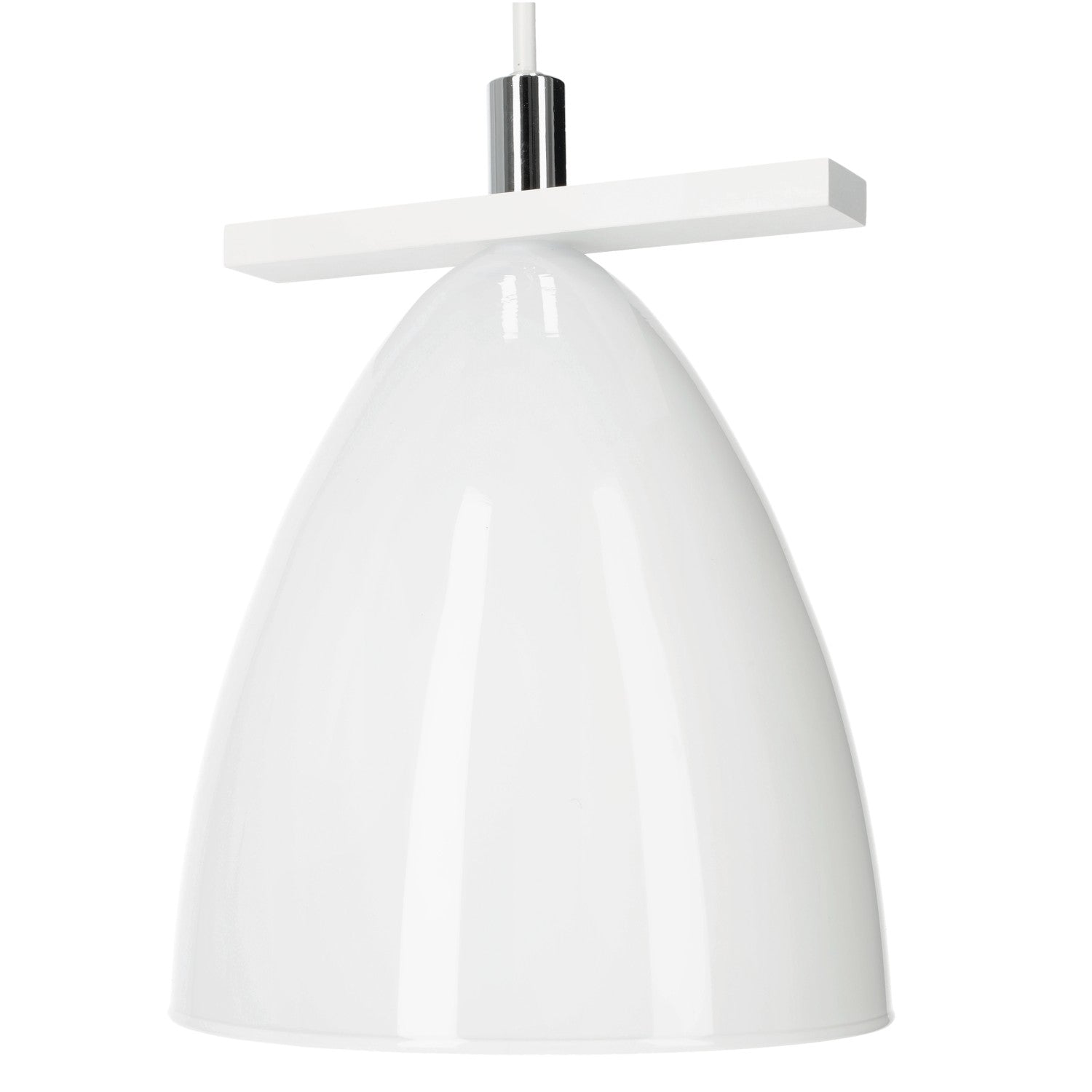 Lampa wisząca w białym kolorze ZWIS 1 PŁ trzonek E27 1 punkt światła