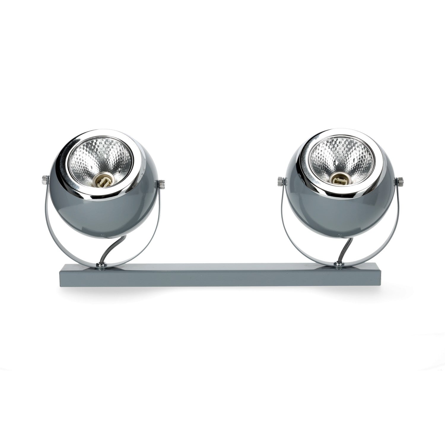 Kinkiet sufitowy plafon kolor szary trzonek G9 2 punkty światła