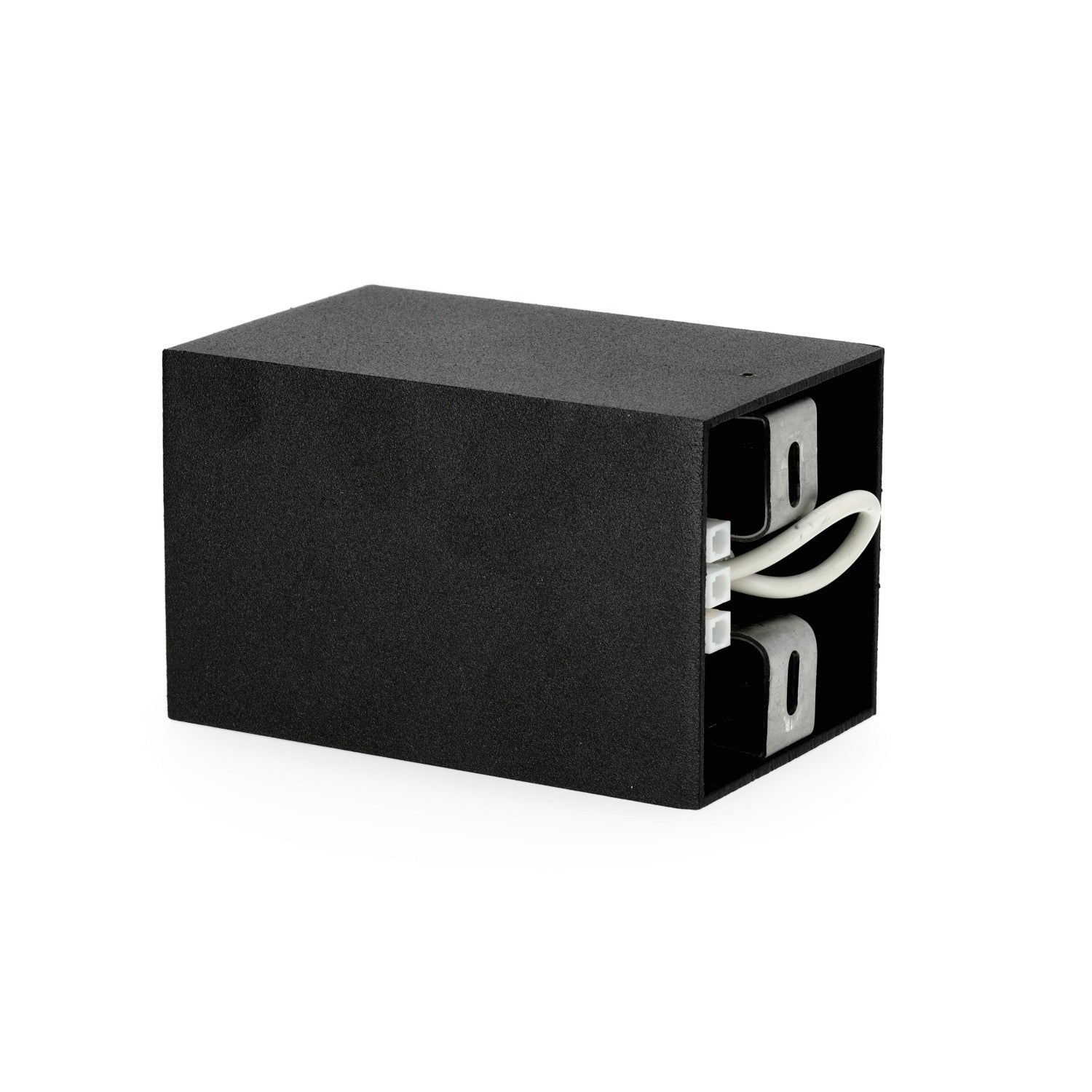 Plafon kwadratowy w kolorze czarnym trzonek GU10 1 punkt światła