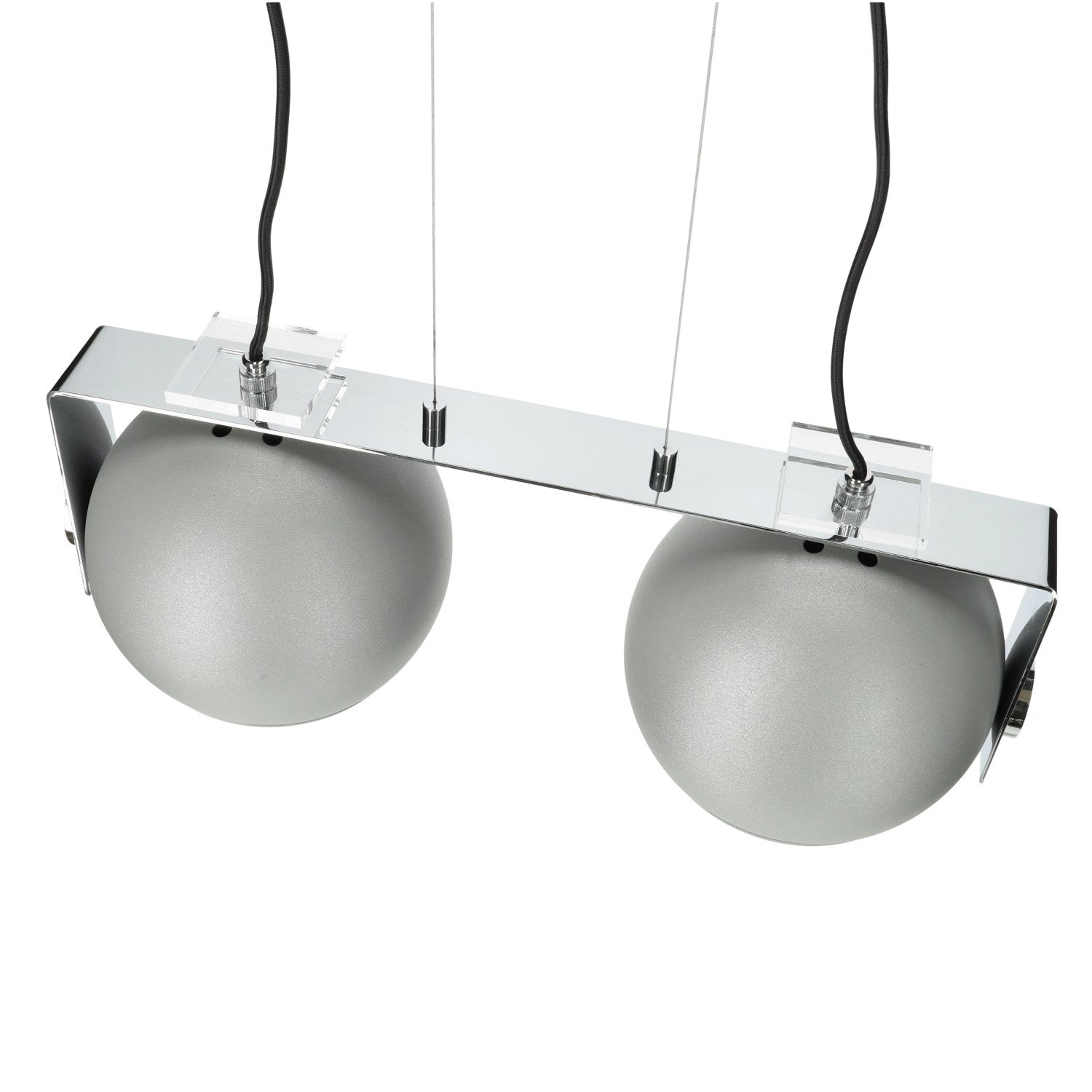 Lampa wisząca srebrna ZWIS 2 PŁ trzonek E27 2 punkty światła