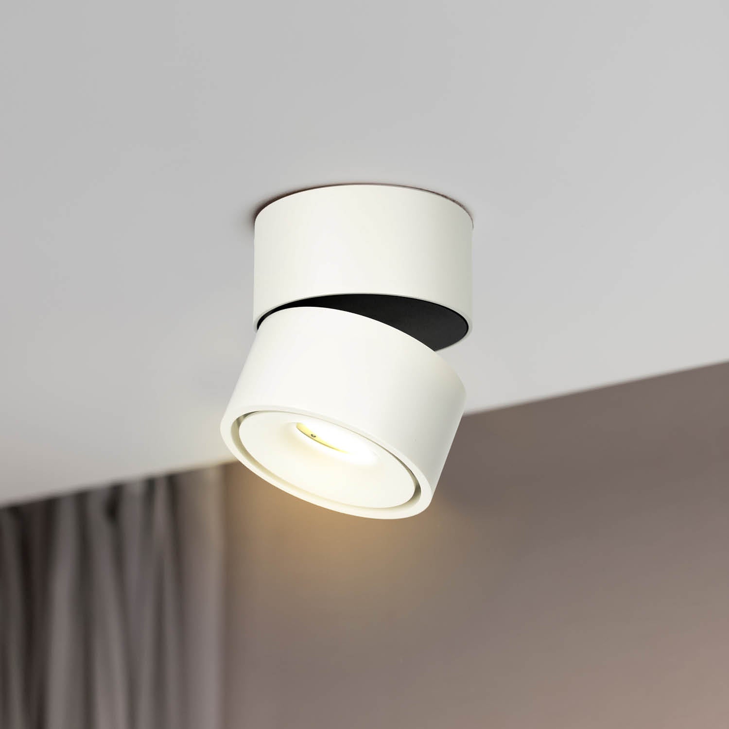 Oprawa Sufitowa Biała LED 10,5W barwa Ciepłobiała 3000K Ruchoma