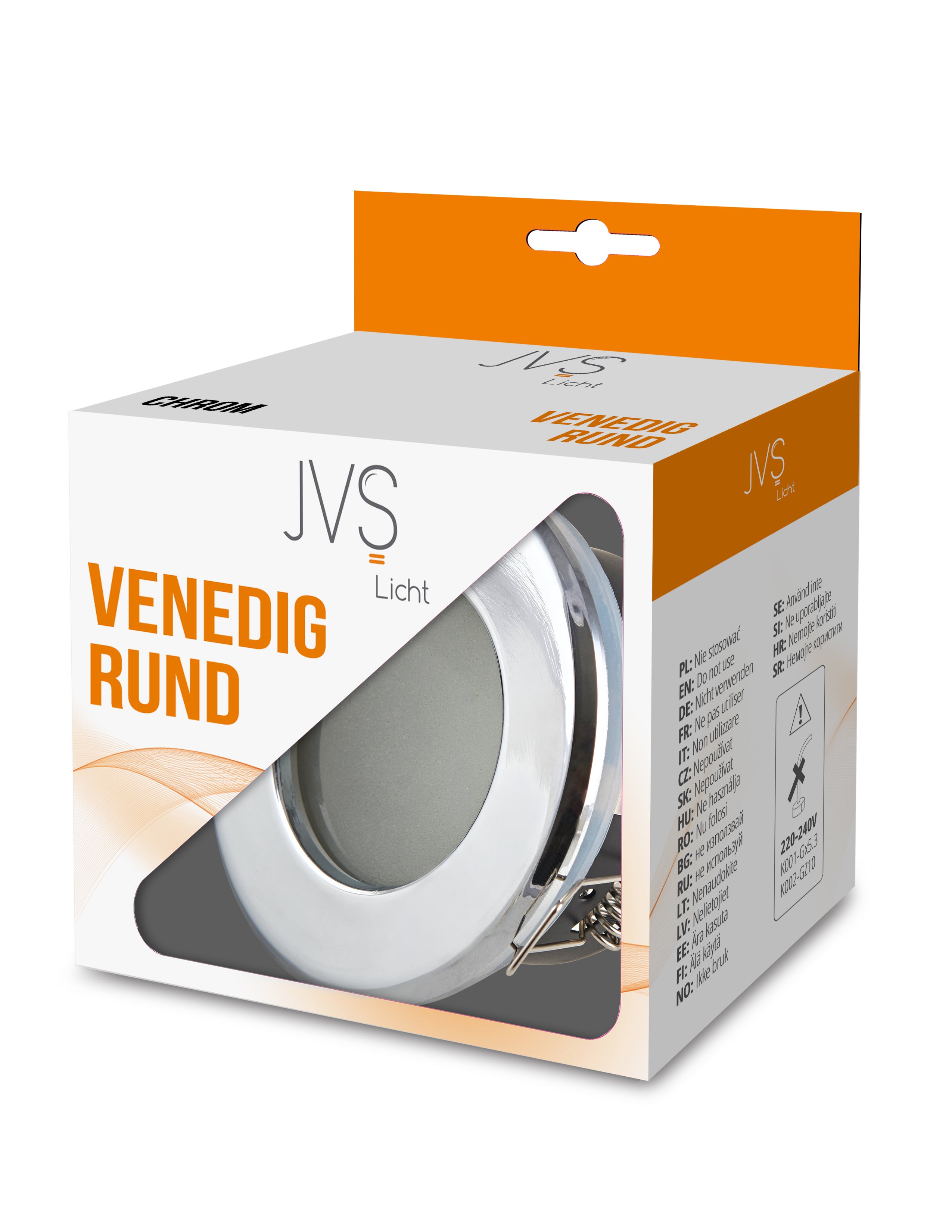 Pierścień ozdobny do opraw VENEDIG RUND CHROM-34