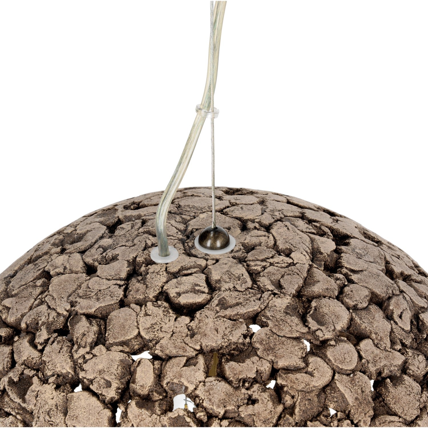 Lampa wisząca E27 CIEMNY SZAMOT okrągły klosz REGULOWANA WYSOKOŚĆ