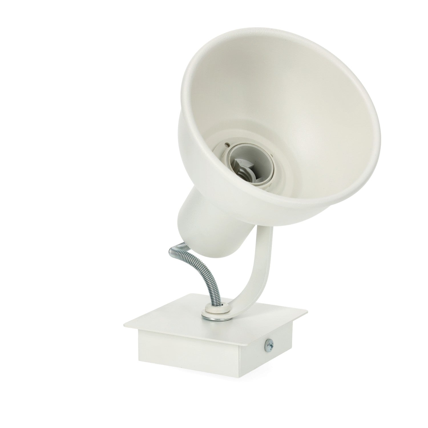 Kinkiet ścienny kolor biały trzonek E14 1 punkt światła