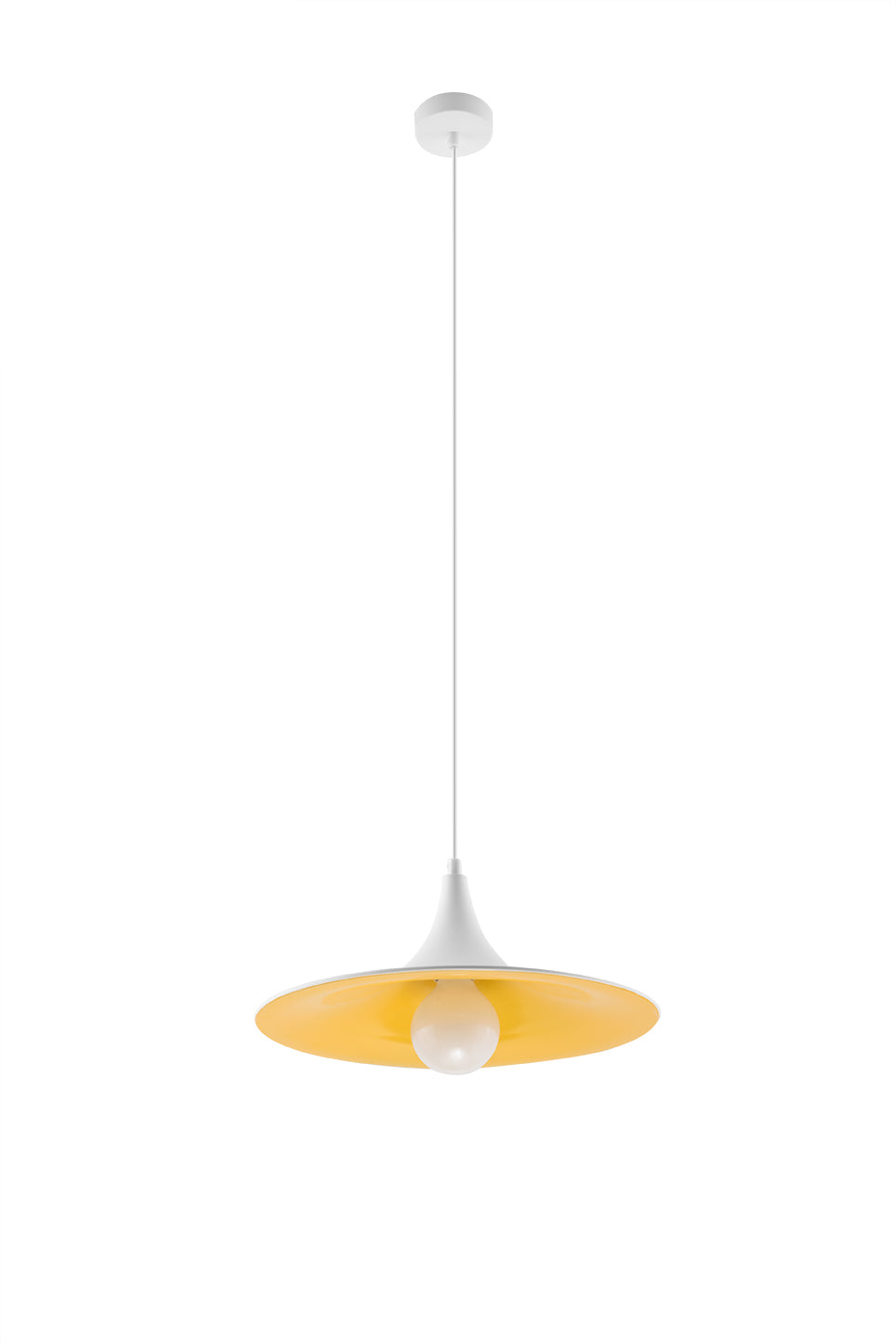 Lampa wisząca AVENA biało złota nowoczesny design