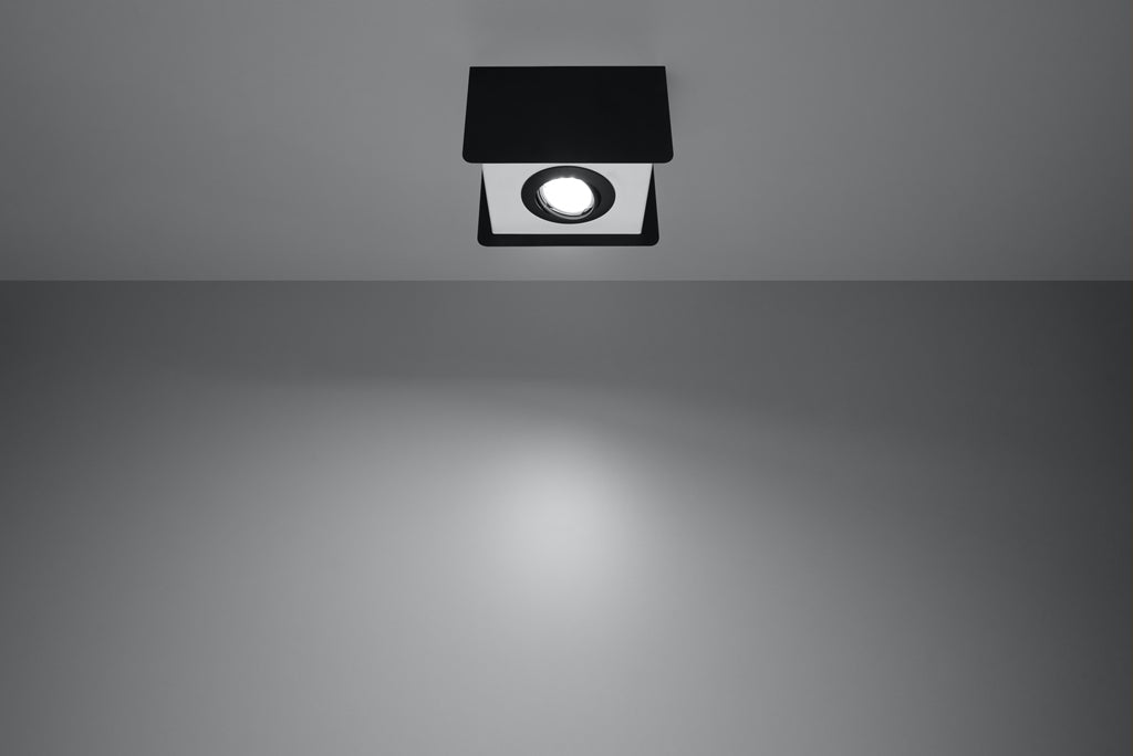 Plafon STEREO 1 Czarny GU10 nowoczesny design