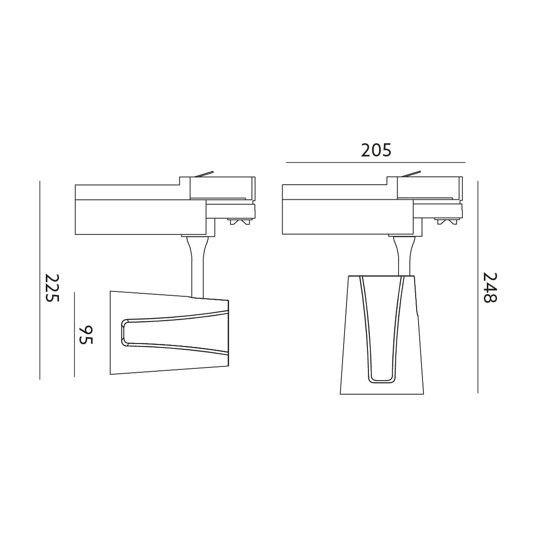 Reflektor szynowy NEXTRACK NT1 30W 45° barwa ciepłobiała 3400K CZARNY
