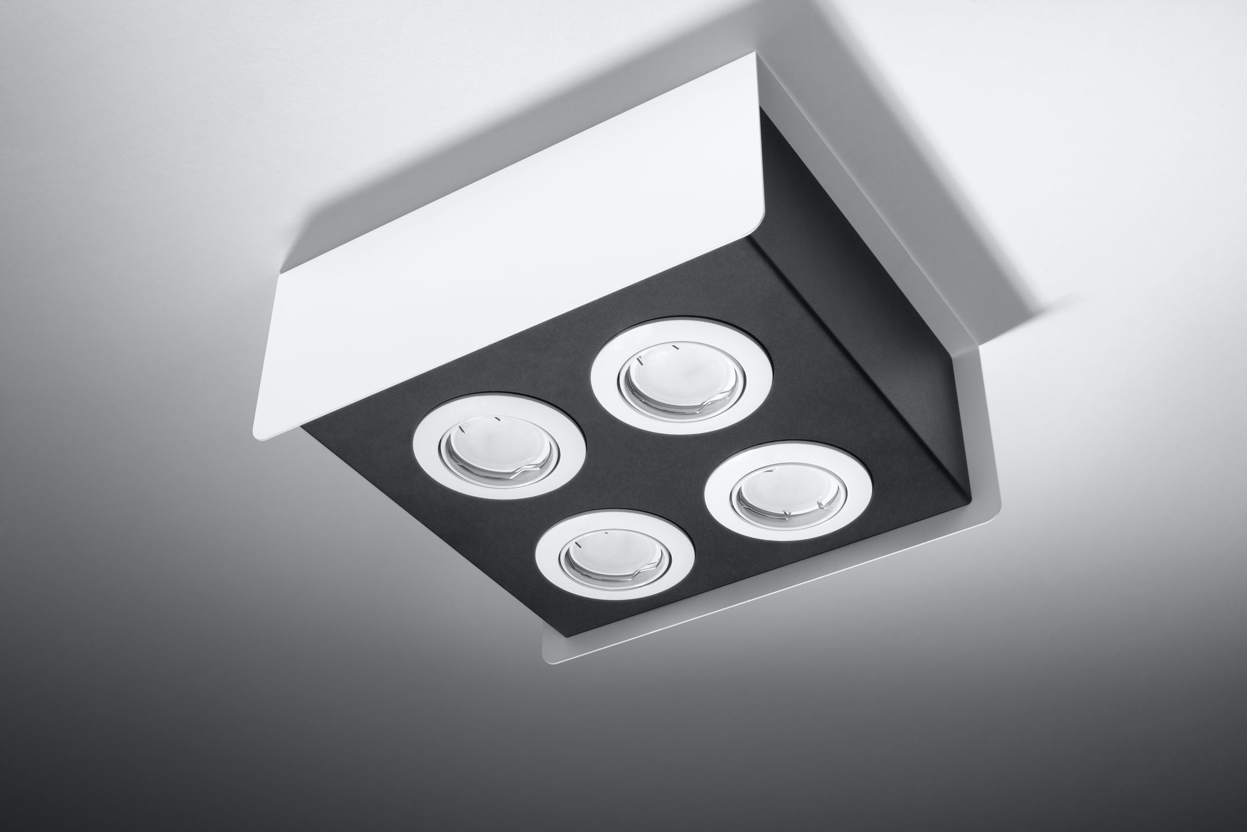 Plafon STEREO 4 Biały GU10 nowoczesny design