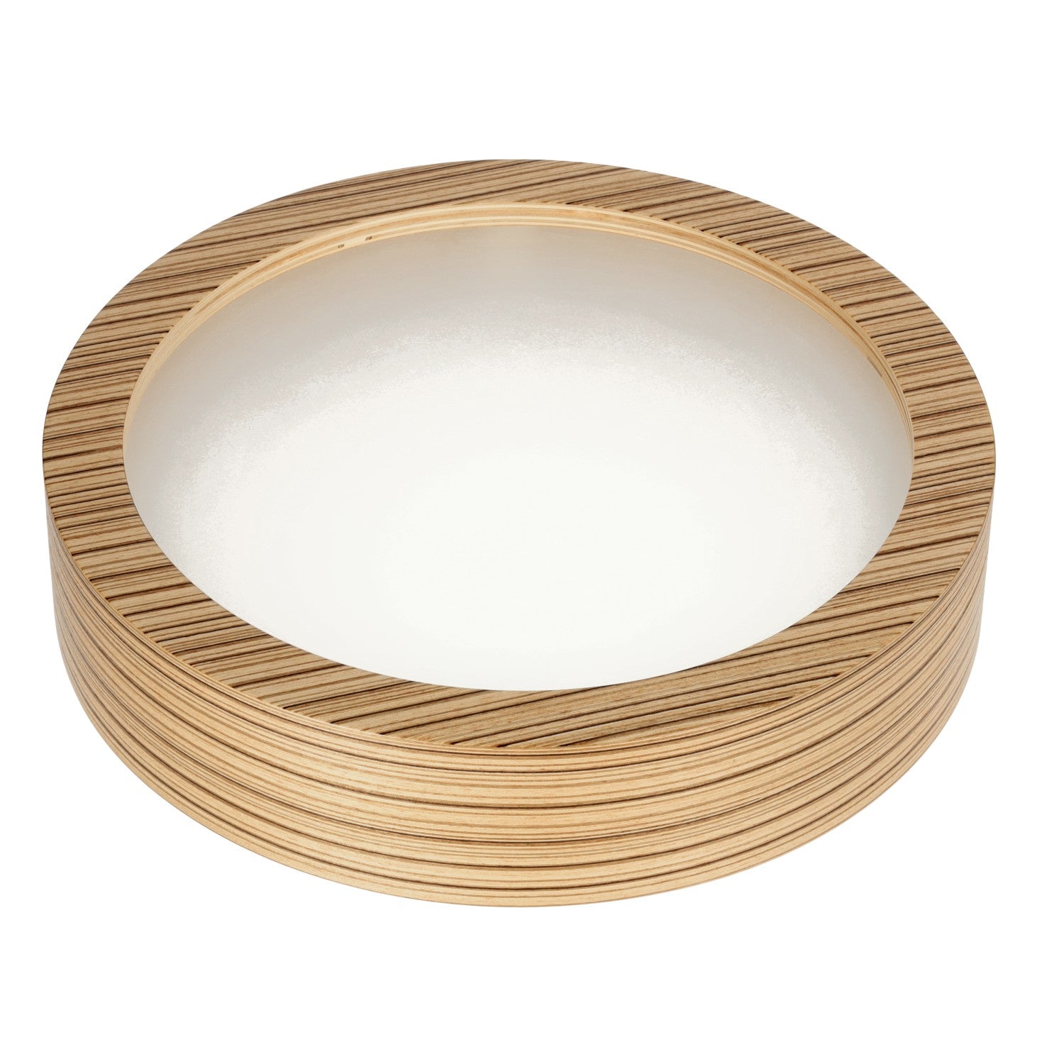 Okrągły PLAFON trzonek E27 2x23W odcienie brązu lampa sufitowa