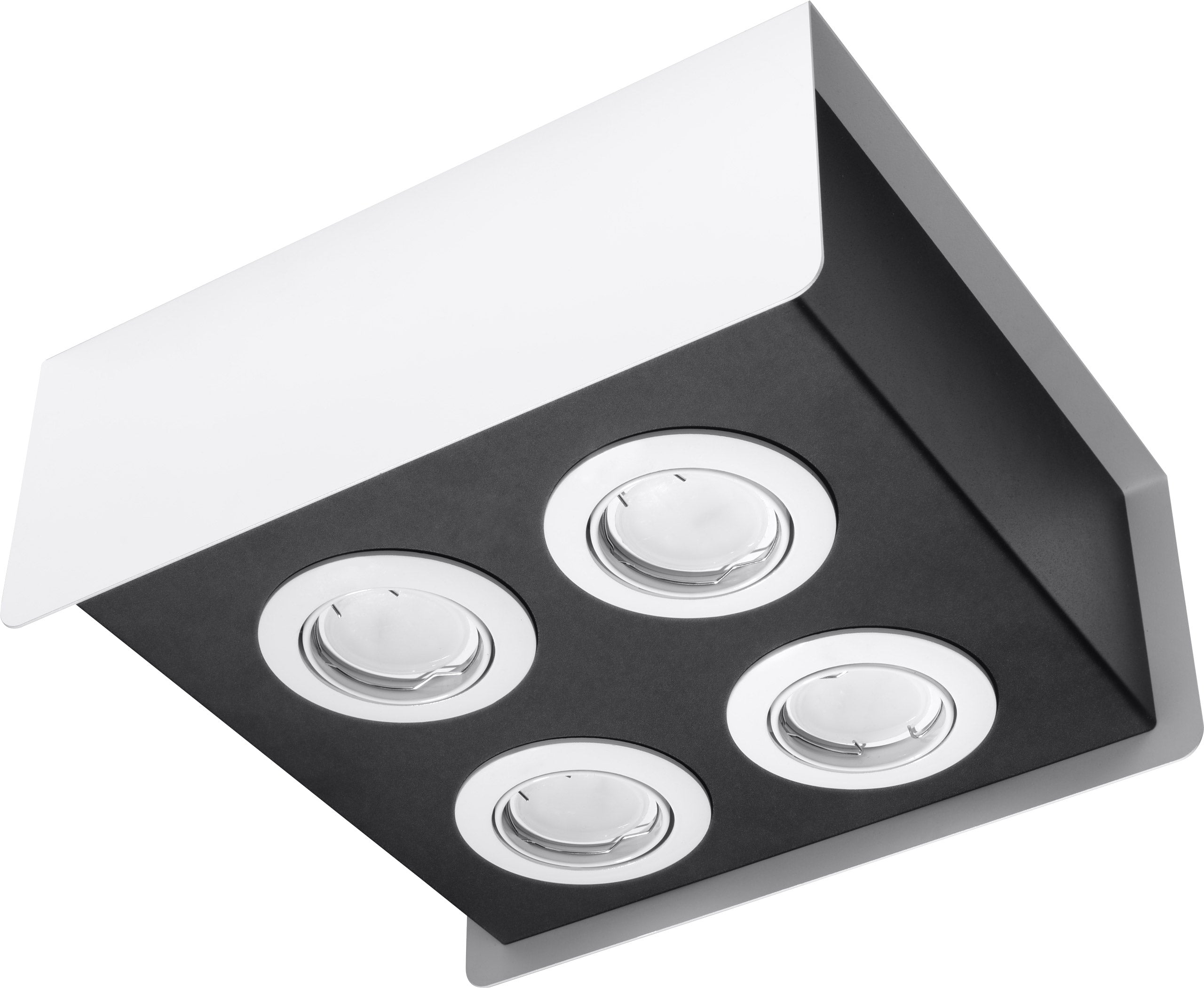 Plafon STEREO 4 Biały GU10 nowoczesny design