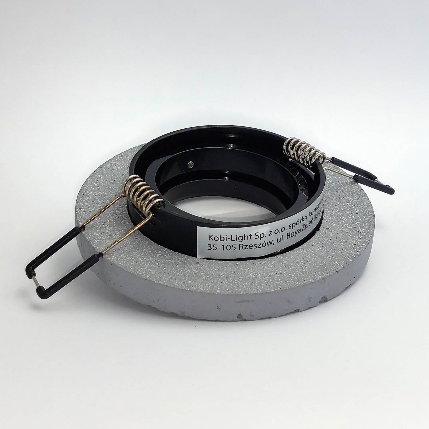 Pierścień ozdobny do opraw BARI ROUND CZARNY