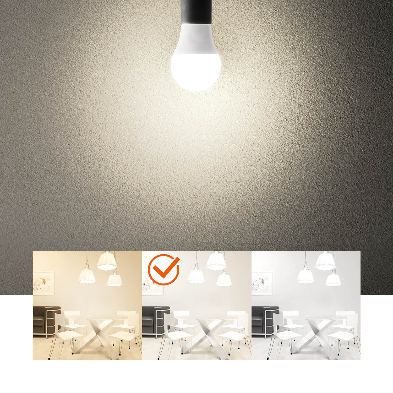 Zestaw 10x żarówek LED GS 7W E27 barwa neutralna