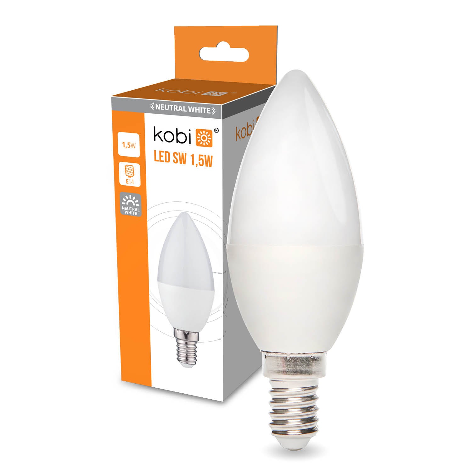 Żarówka LED SW 1,5W E14 barwa neutralna biała