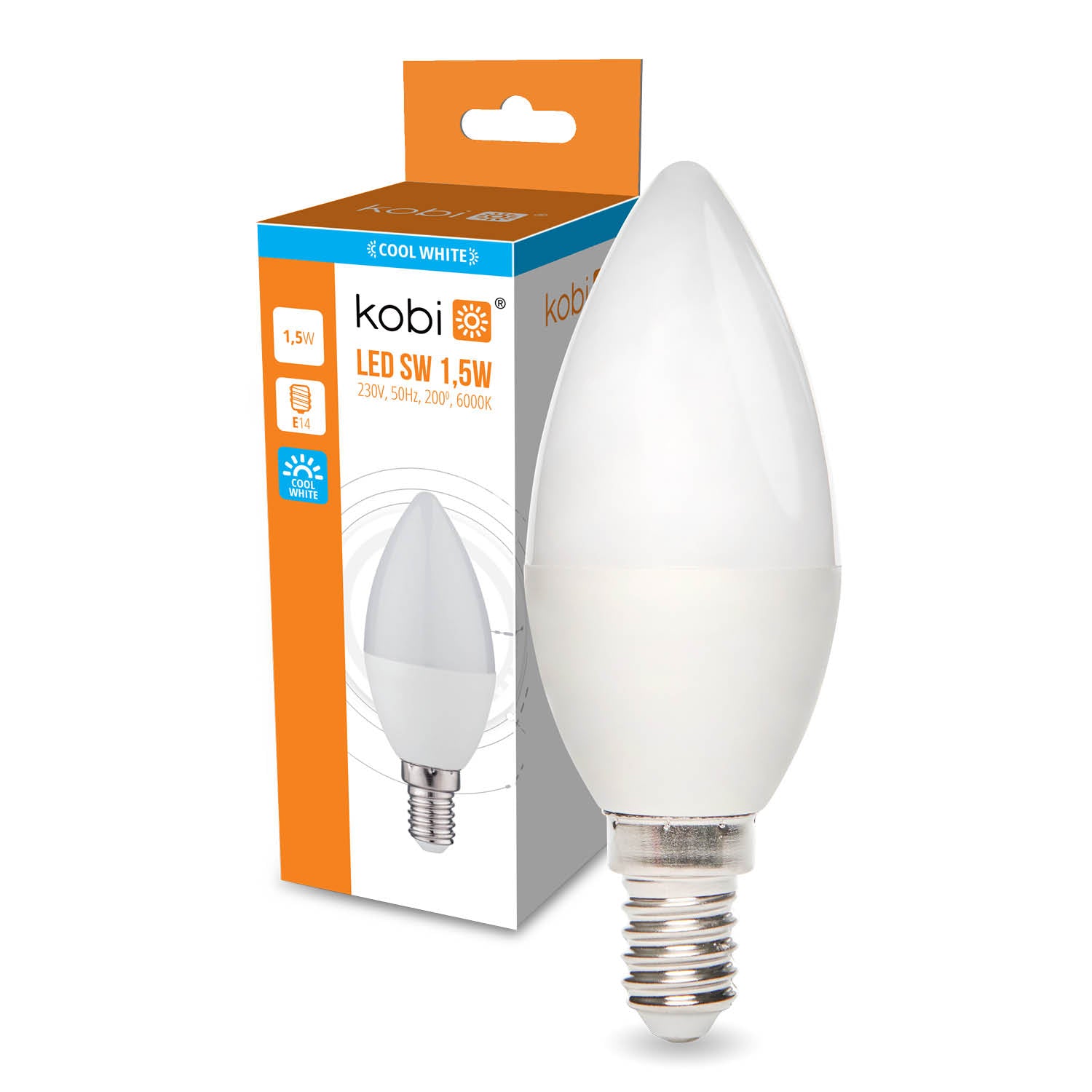 Żarówka LED SW 1,5W E14 barwa zimnobiała
