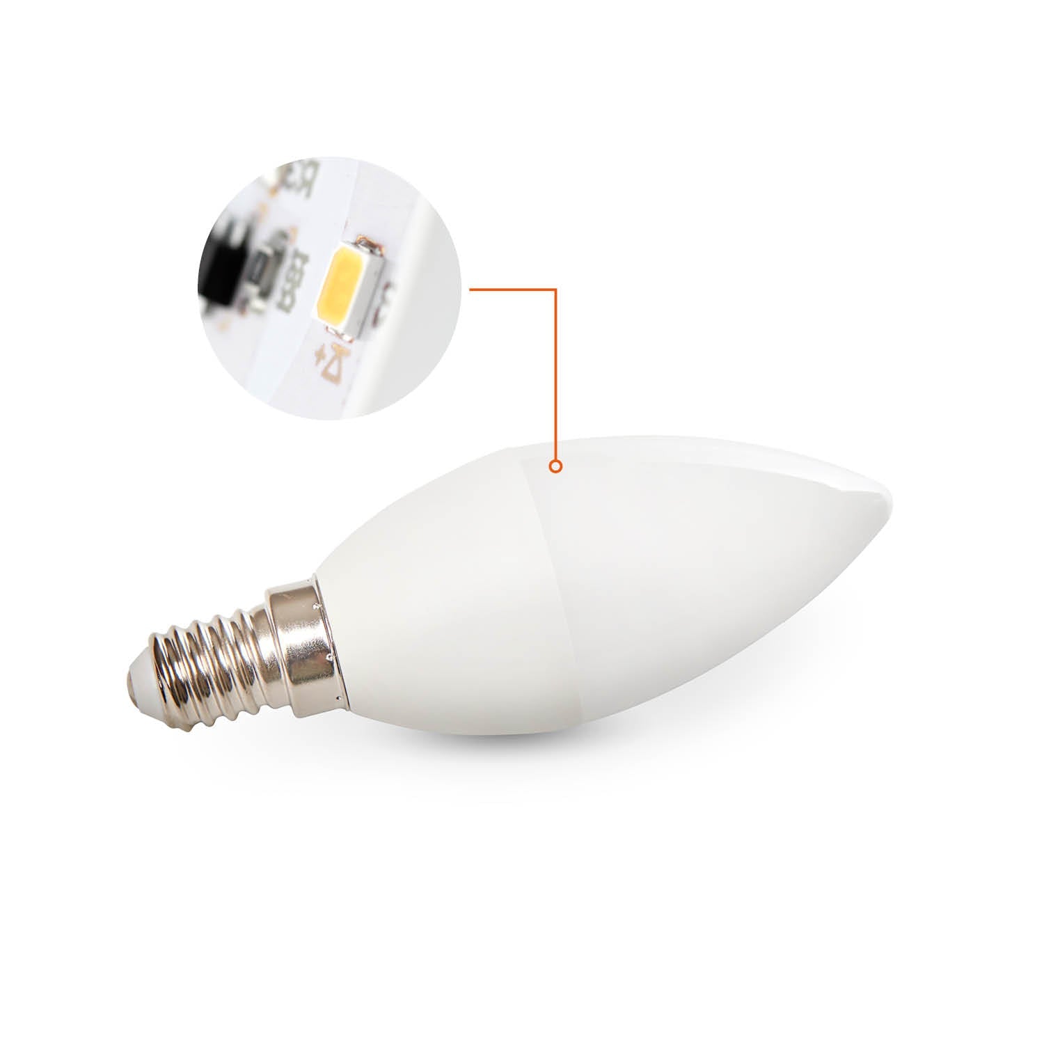 Zestaw 10x żarówek LED SW 1,5W E14 barwa zimnobiała