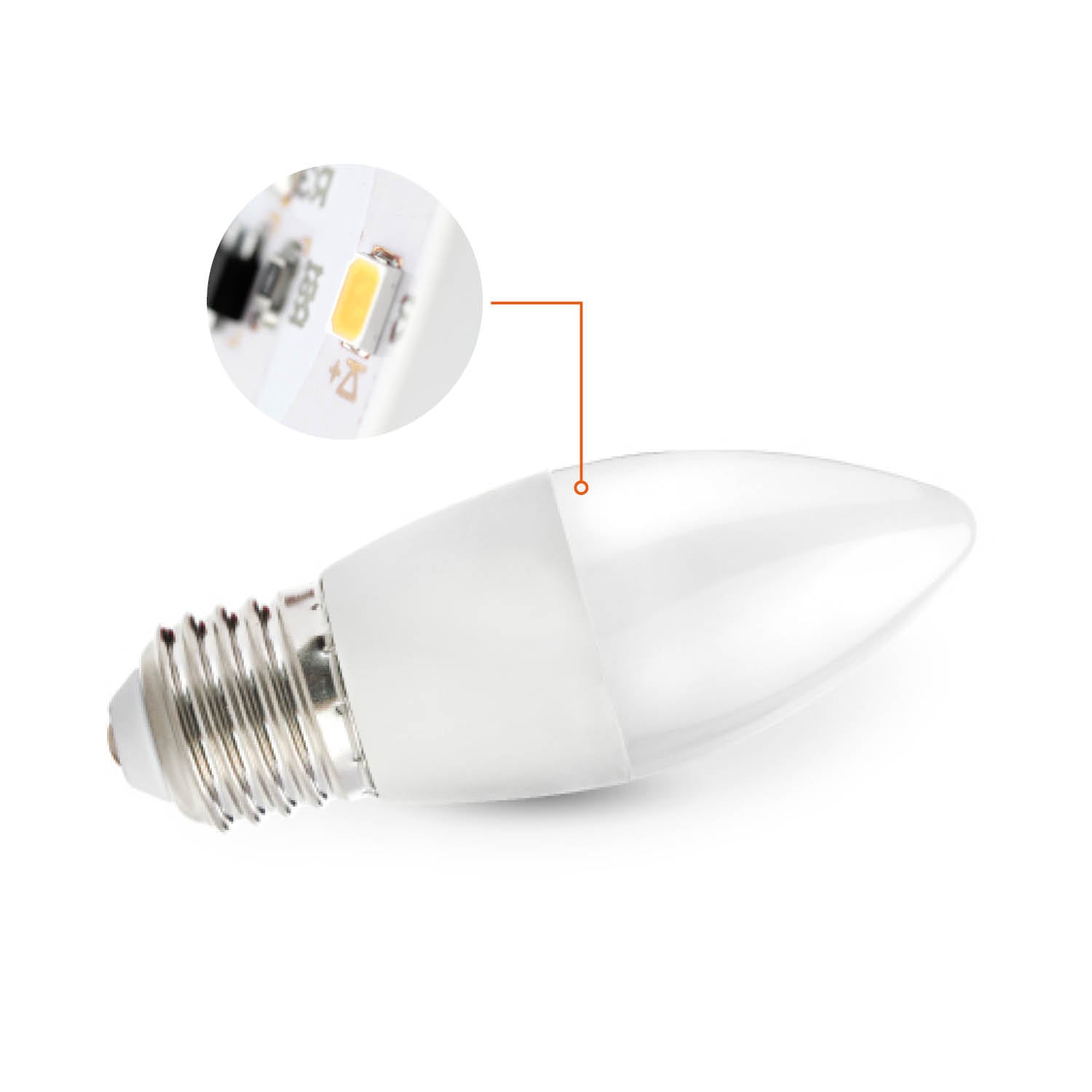Zestaw 10x żarówek LED SW 4,5W E27 barwa ciepłobiała