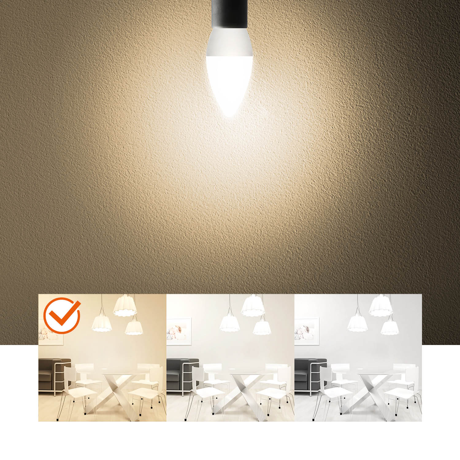 Zestaw 10x żarówek LED SW 4,5W E27 barwa ciepłobiała