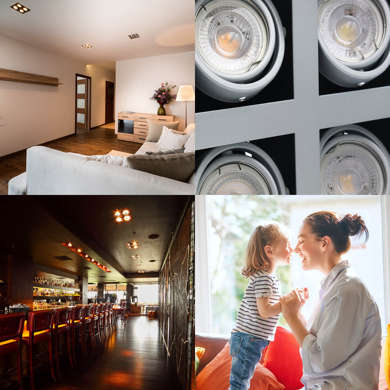 Oprawa do wbudowania OH44 SZARA