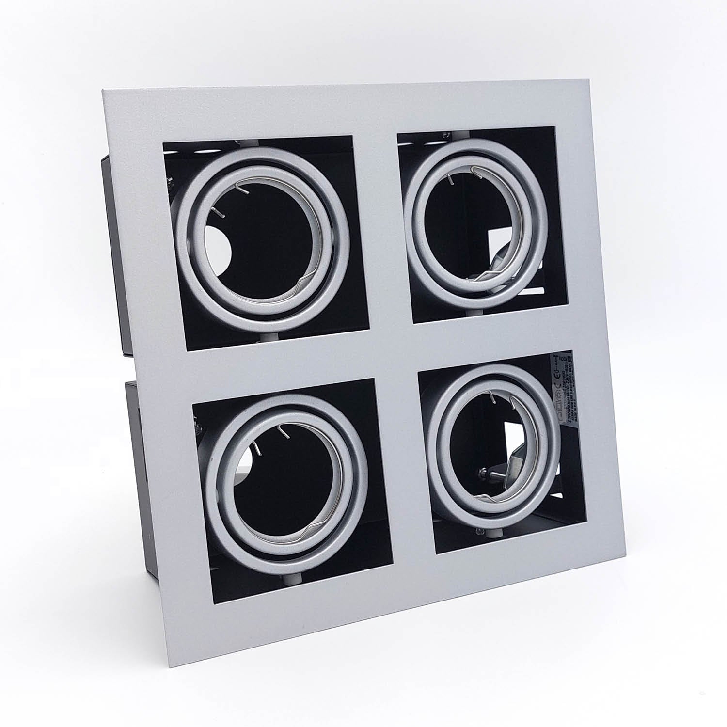 Oprawa do wbudowania OH44 SZARA