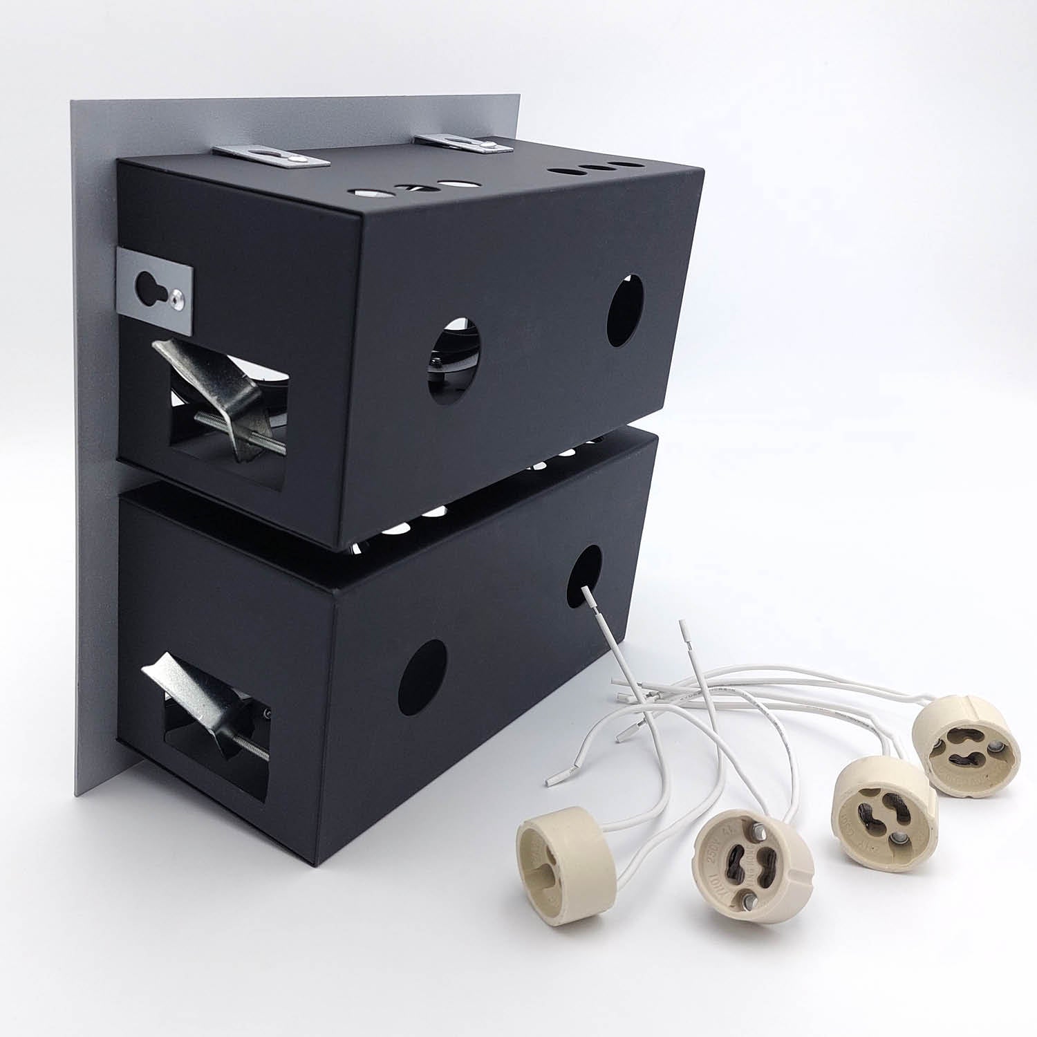 Oprawa do wbudowania OH44 SZARA