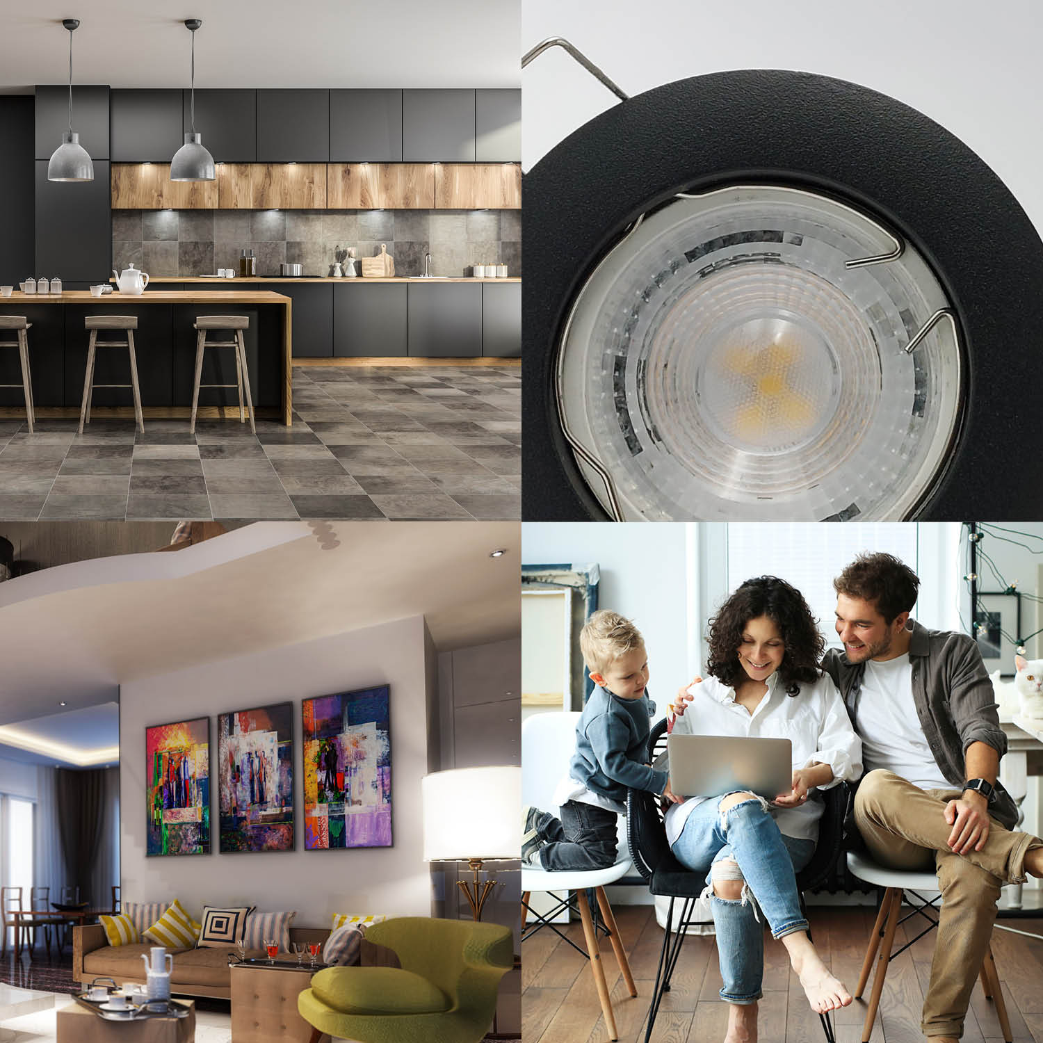 Pierścień ozdobny do opraw OH22 MAT CZARNY