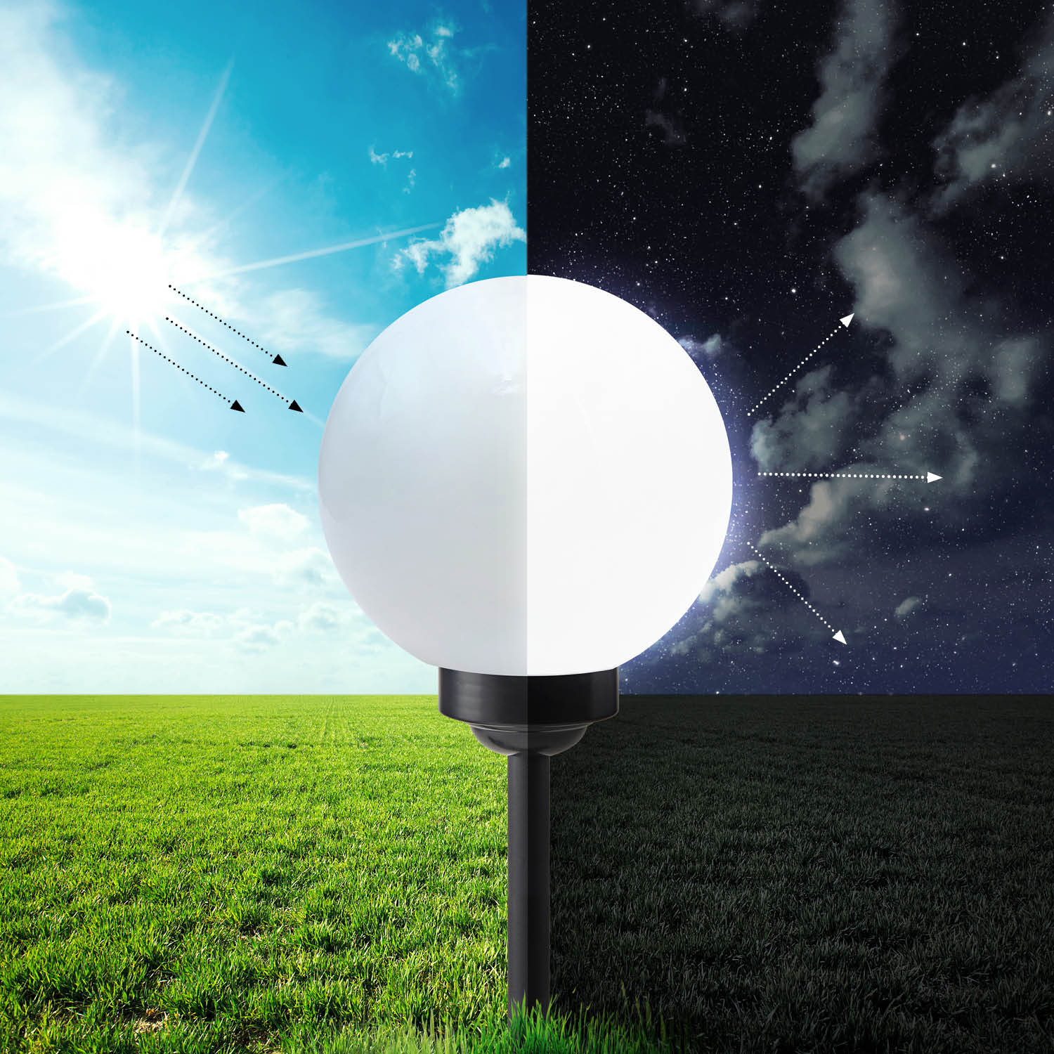 Solar LED solis 15cm 0,24W barwa neutralna