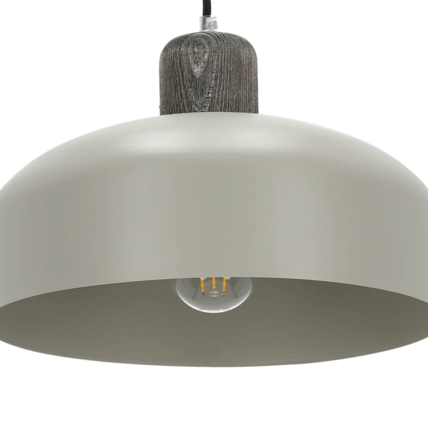 Lampa wisząca loftowa metalowy szaro-czarna Sigma Lighting WAWA