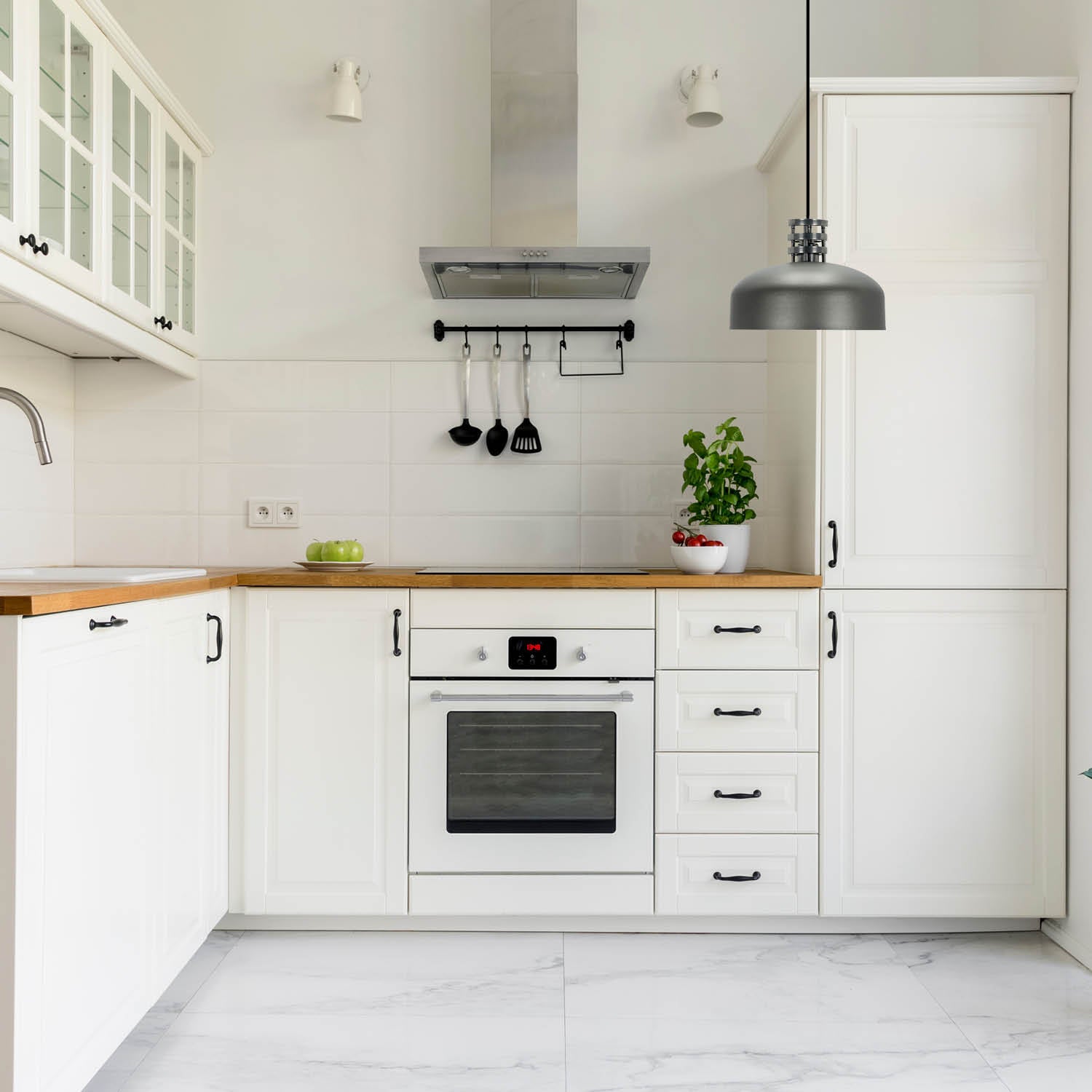 Lampa wisząca metalowa loft srebrna Sigma Lighting WAWA spirala